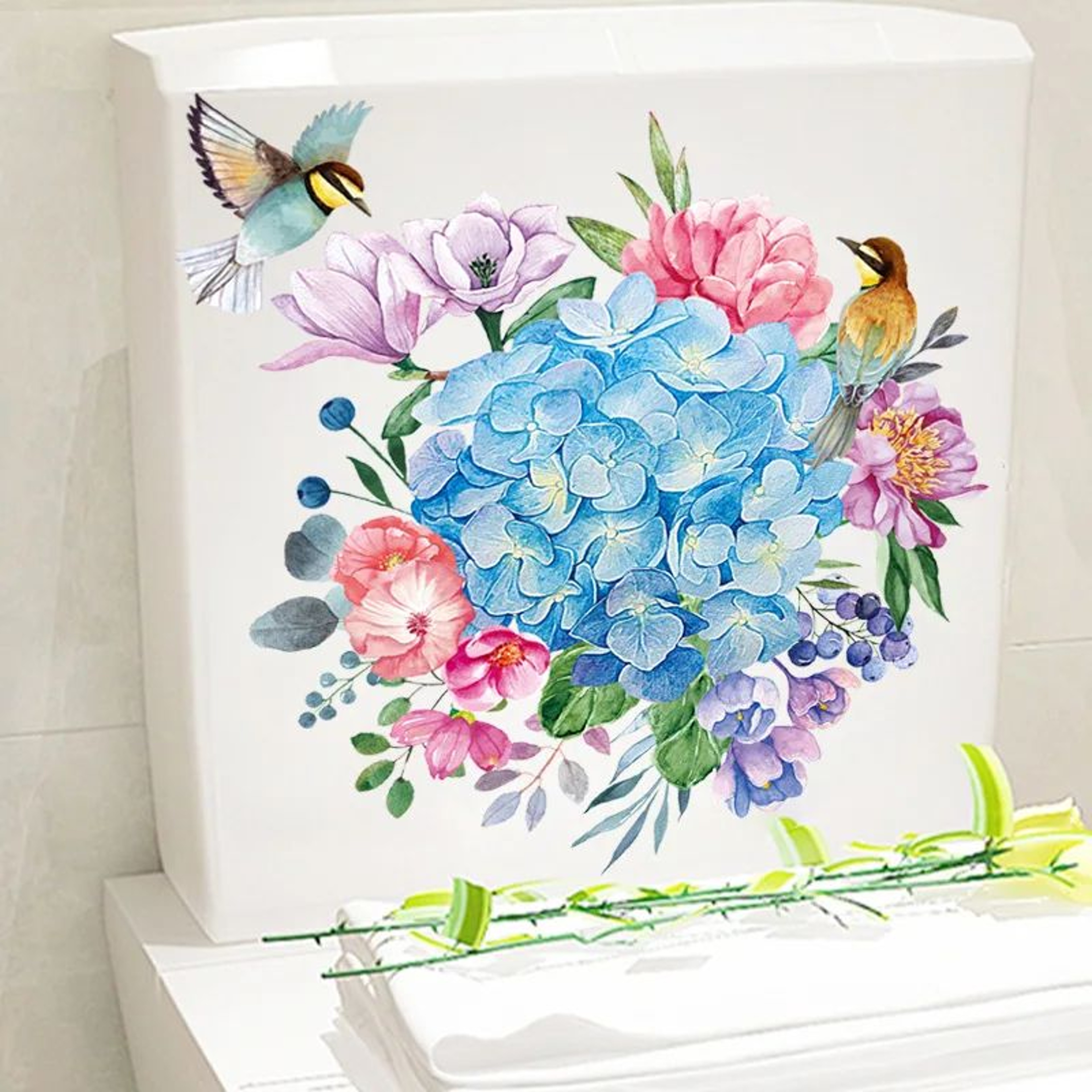 Funny Toilet Sticker Bathroom Wall Decal Removable WC Sticker Decor 9