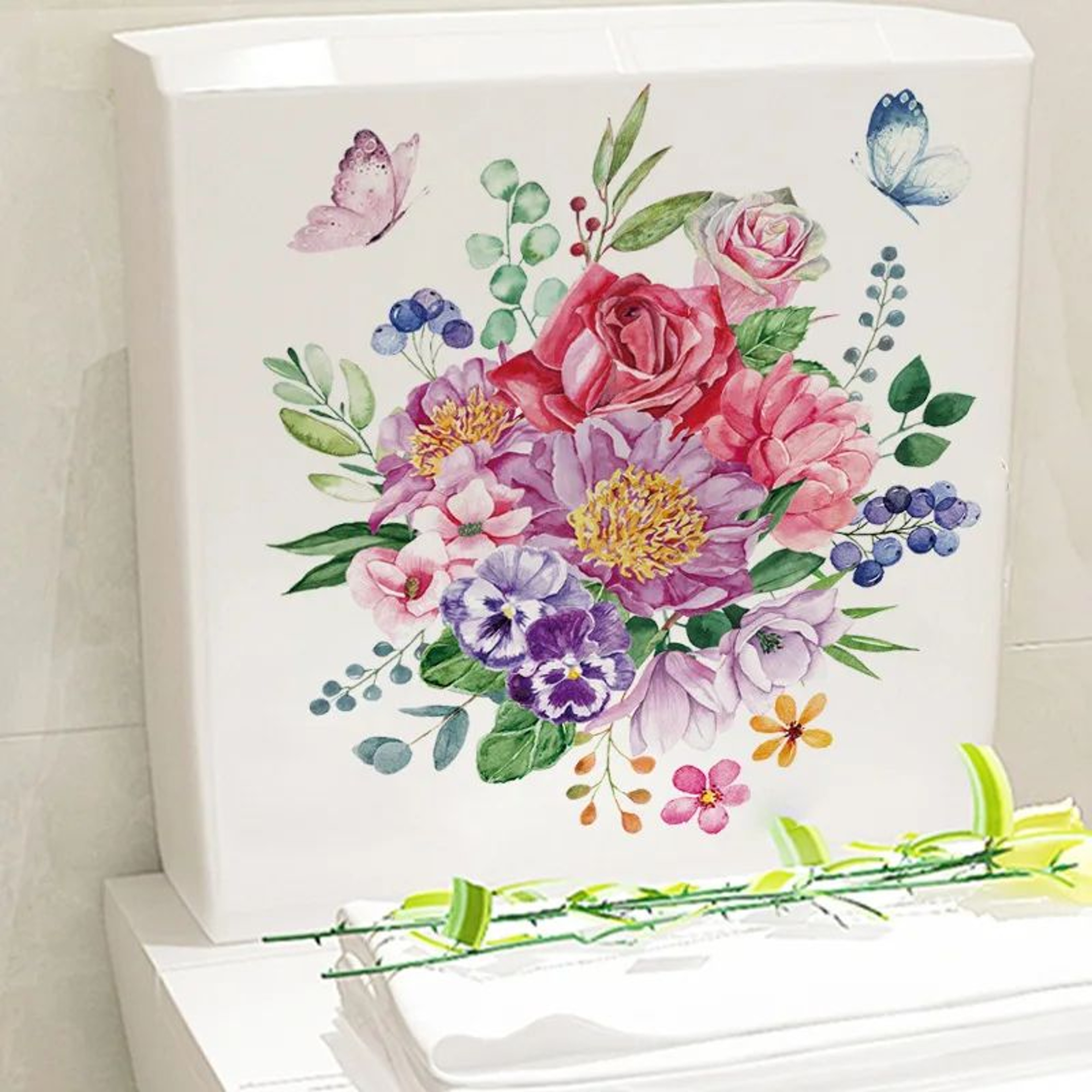 Funny Toilet Sticker Bathroom Wall Decal Removable WC Sticker Decor 8