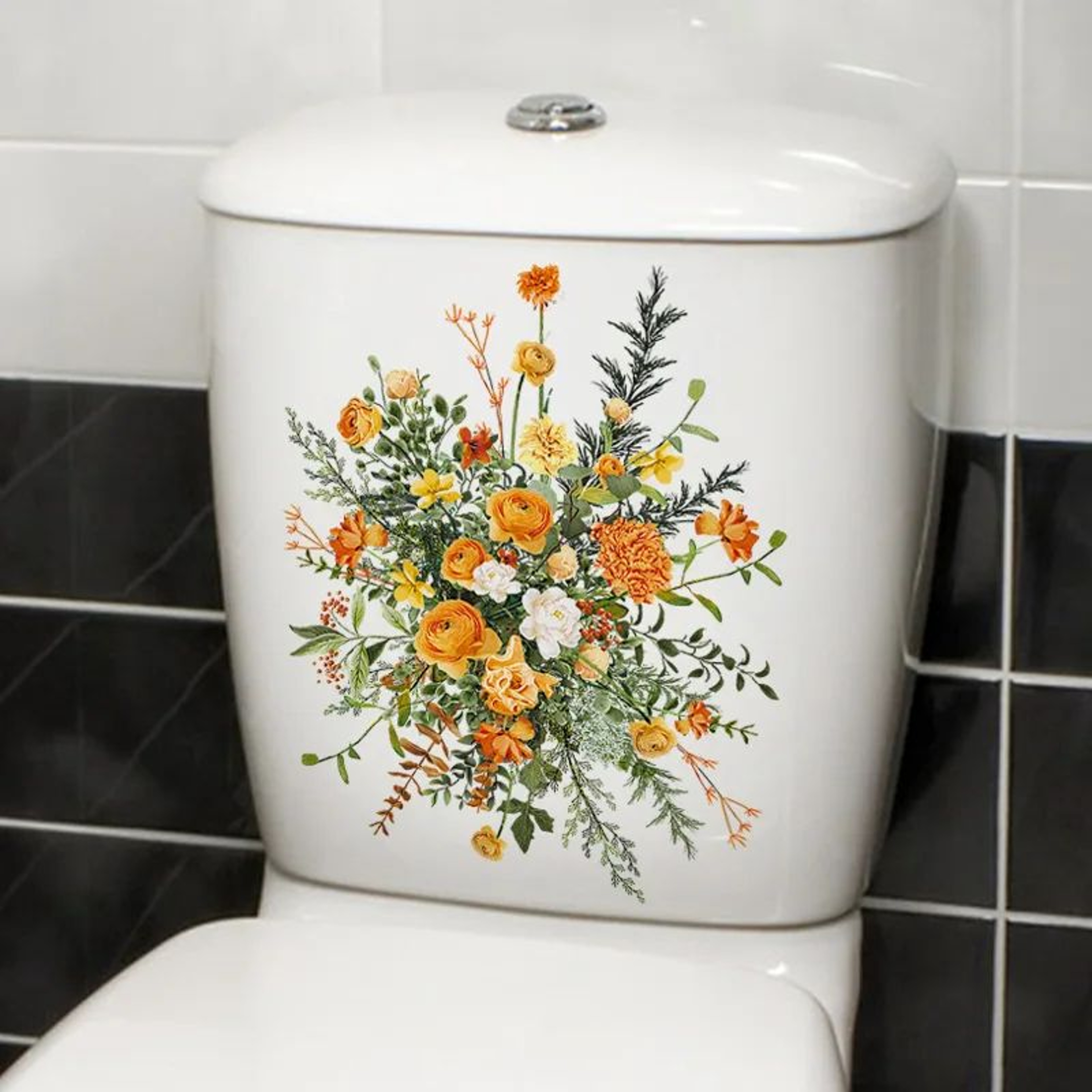 Funny Toilet Sticker Bathroom Wall Decal Removable WC Sticker Decor 14