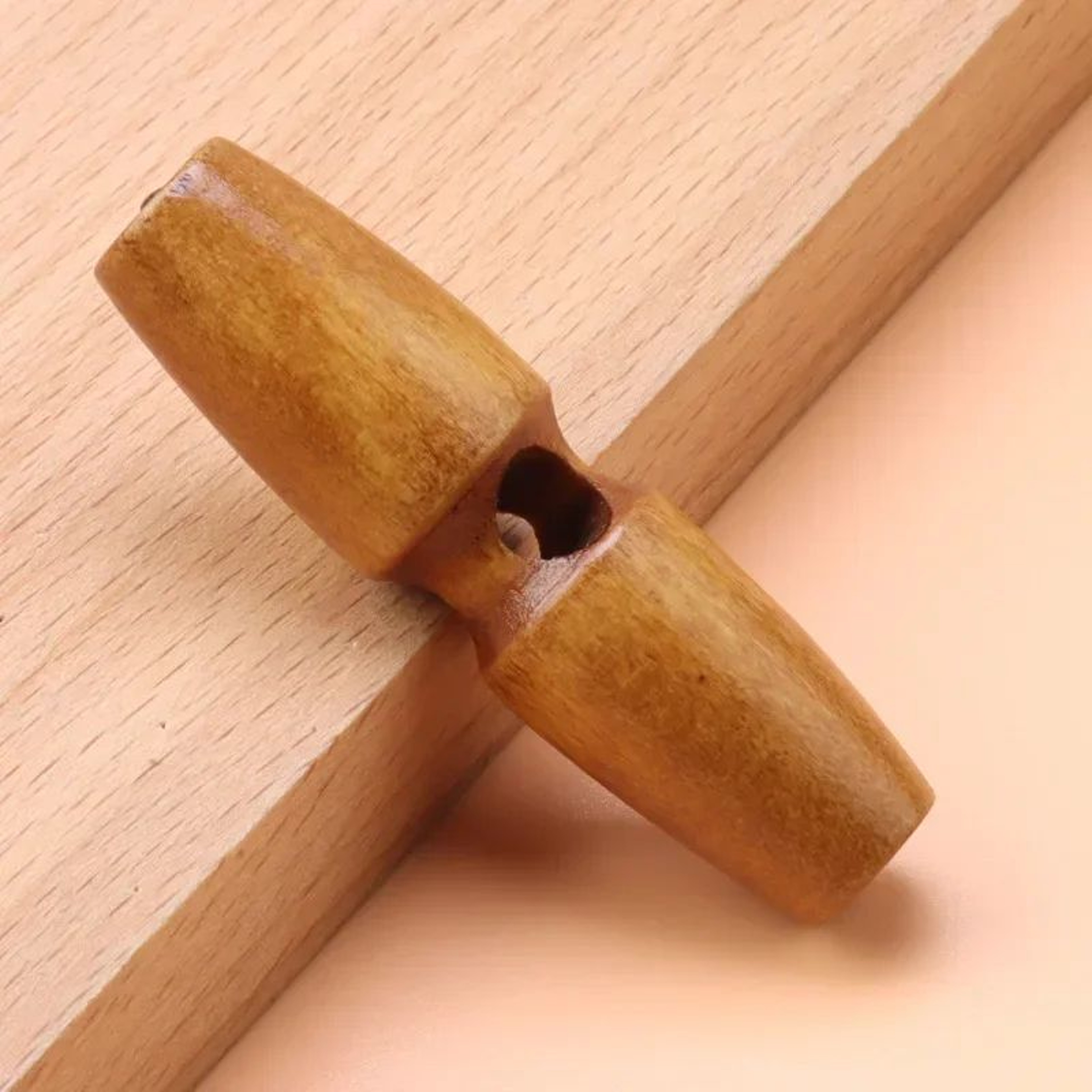 Wooden Horn Toggle Buttons Set Coat Sewing Buttons DIY Clothing Accessories 8