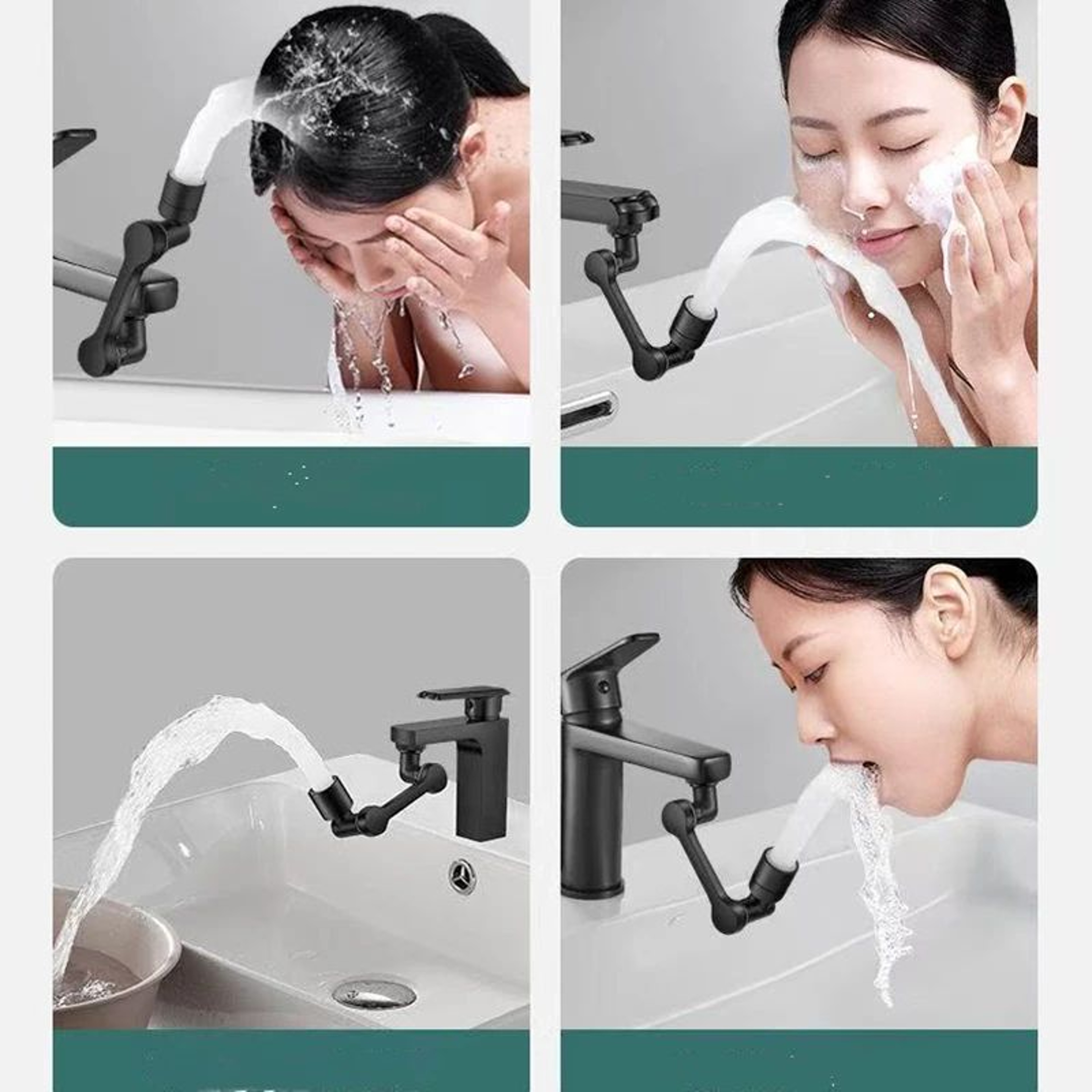 1080 Degree Rotating Faucet Aerator Sprayer Extender 2