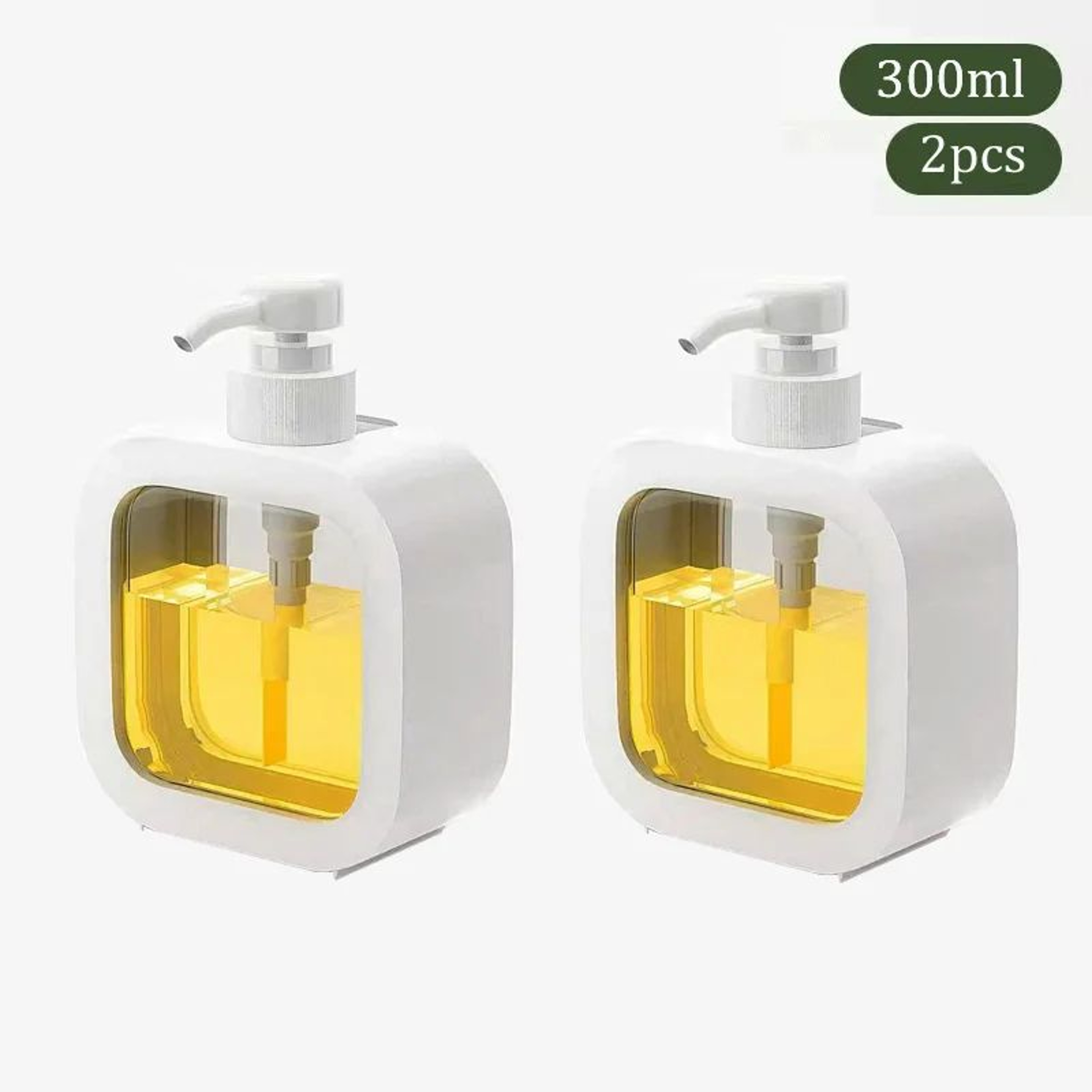 Transparent Soap Dispenser Bottle Refillable Lotion Pump Container 7