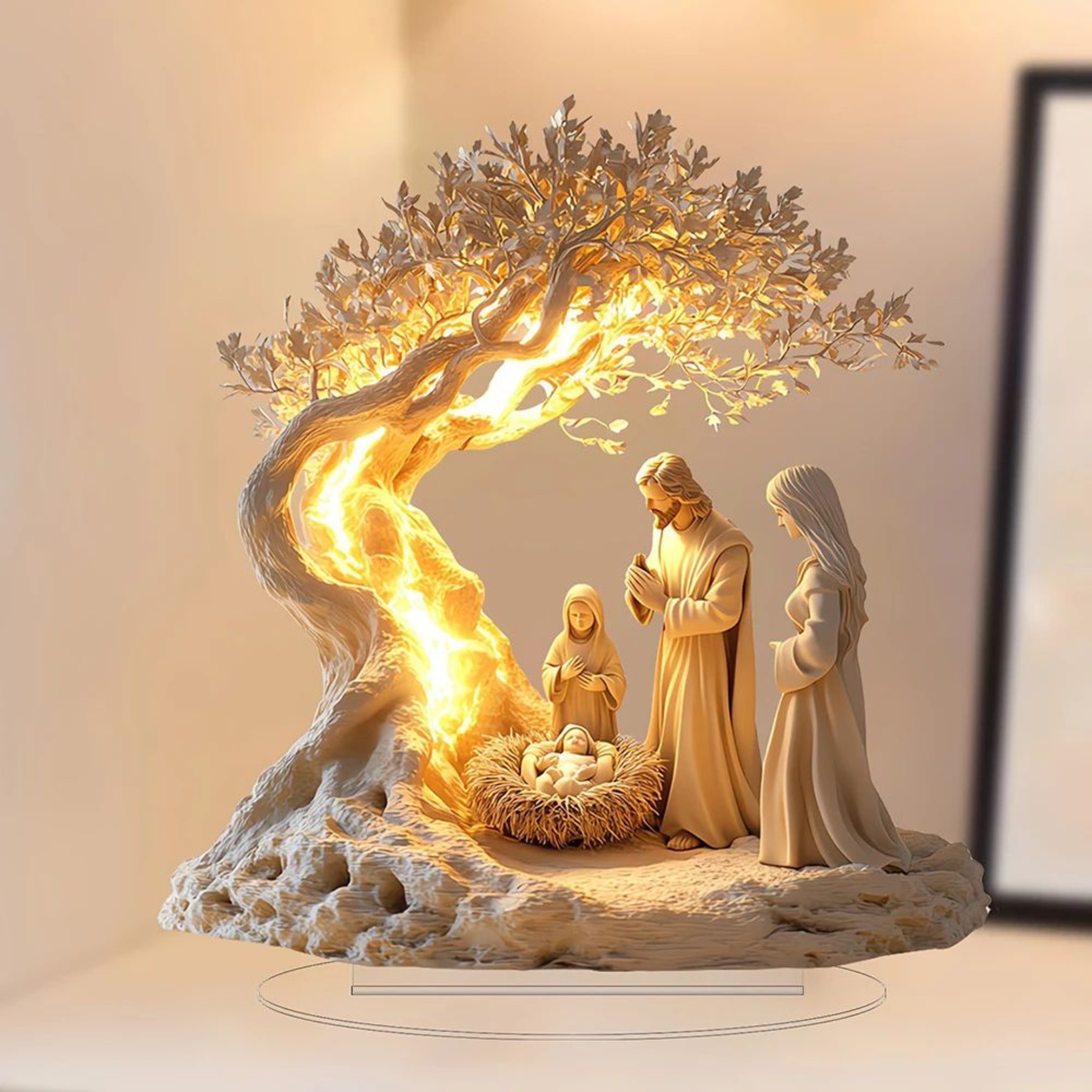 Tree Of Life Family Acrylic Decor Personalized Desktop Ornament For Home And Gifts 3