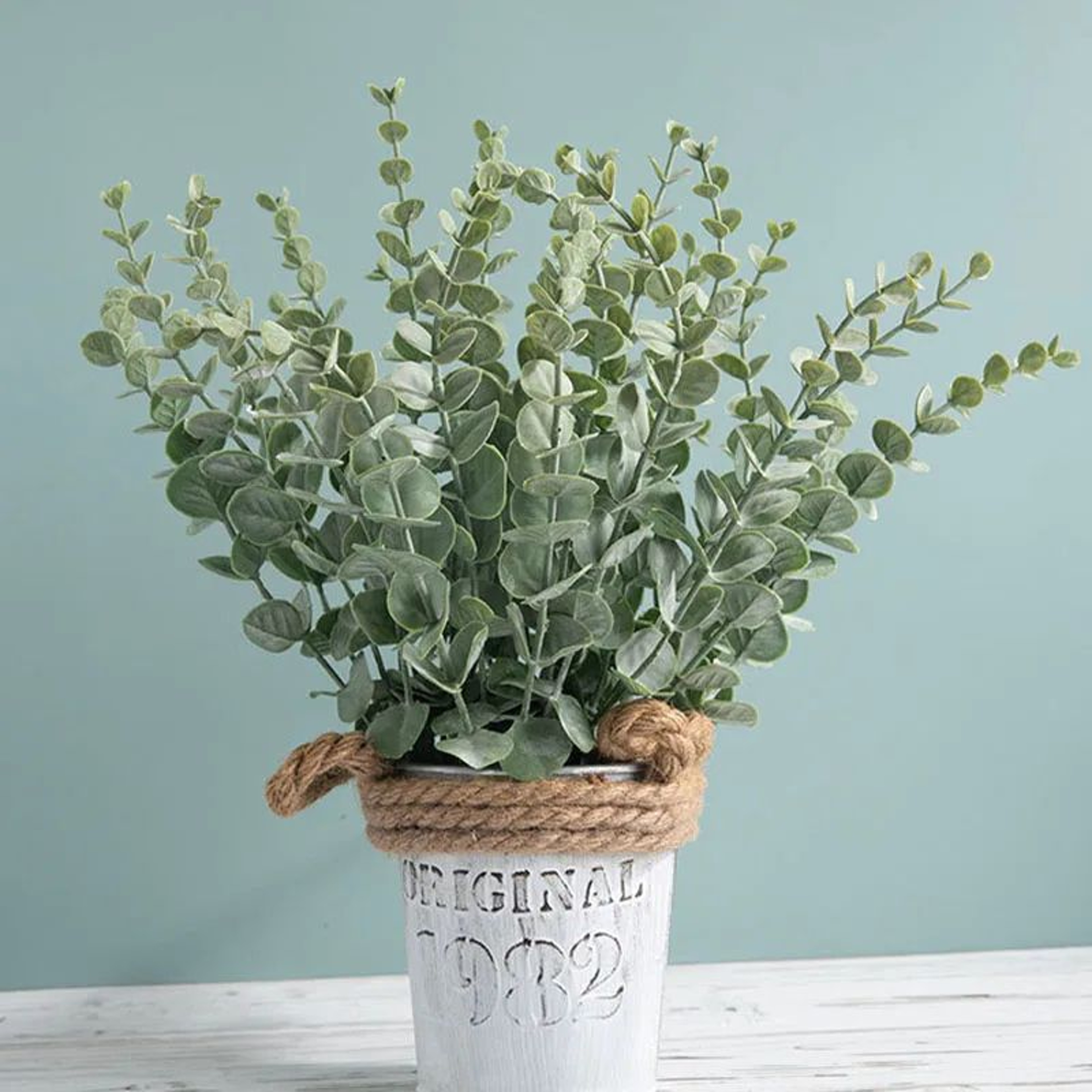 Artificial Eucalyptus Stems Set Realistic Greenery For Home And Wedding Decor 5