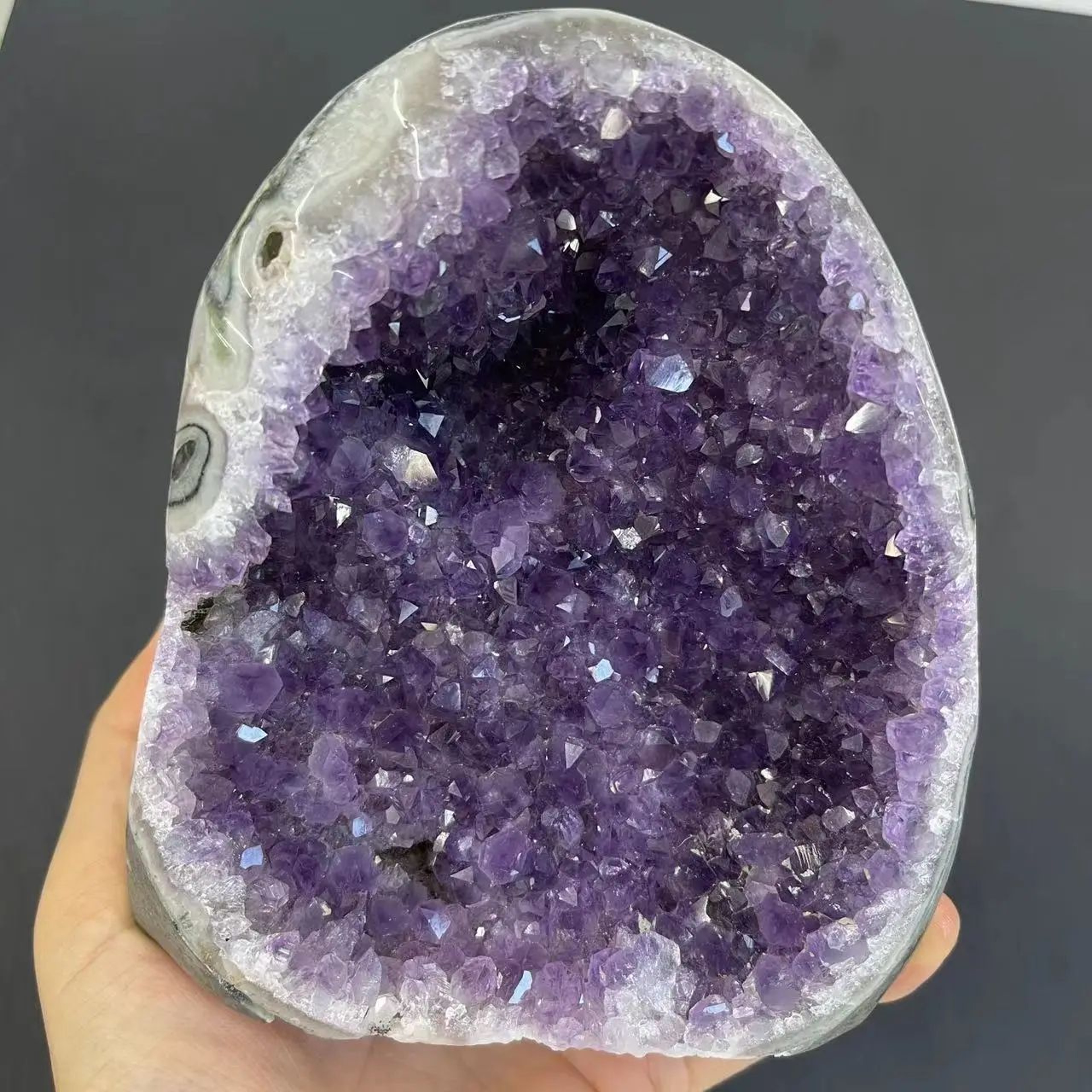 Natural Amethyst Crystal Cluster Raw Quartz Geode For Home And Spiritual Decor 2