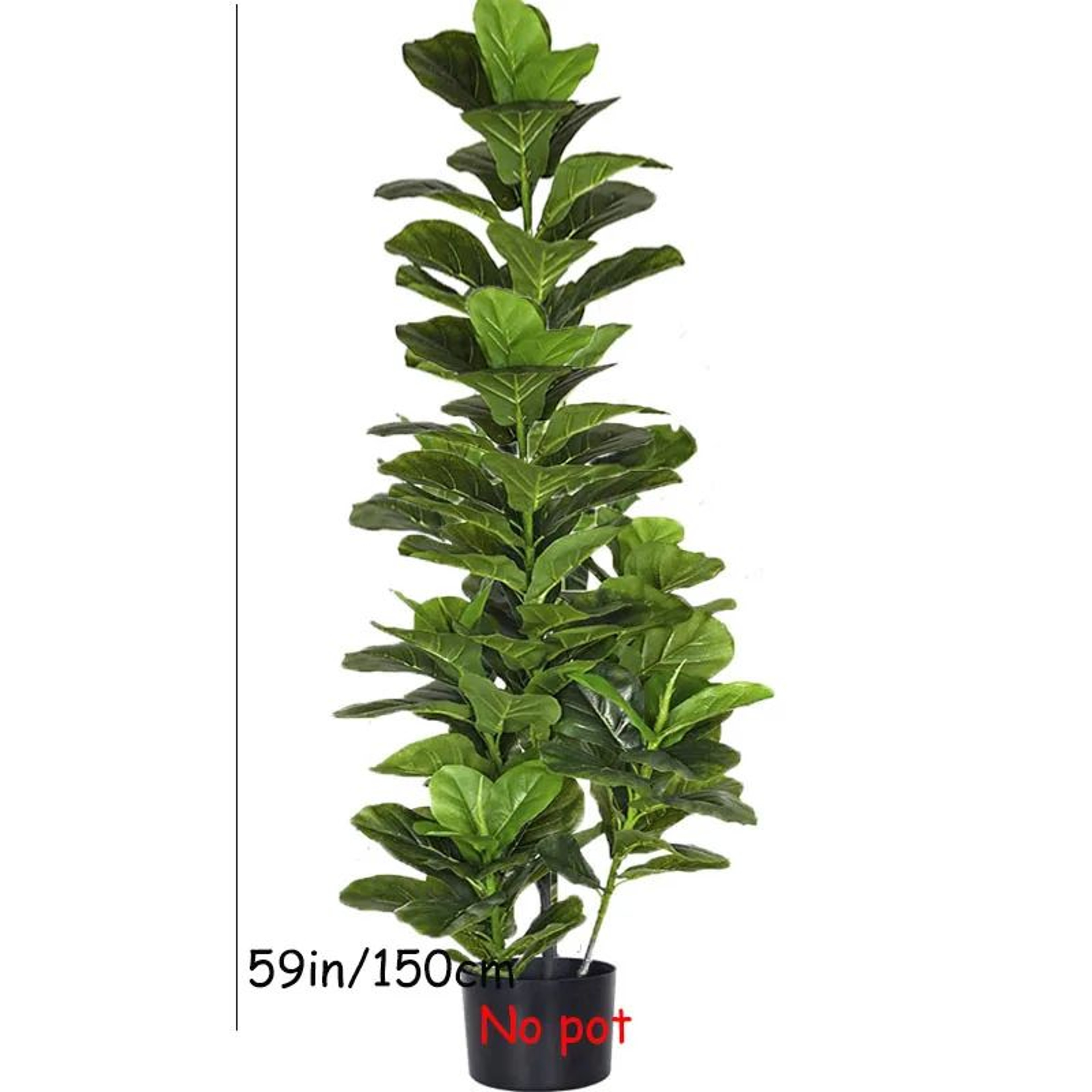 Artificial Fiddle Leaf Fig Tree Large Faux Plant Home Decor 9