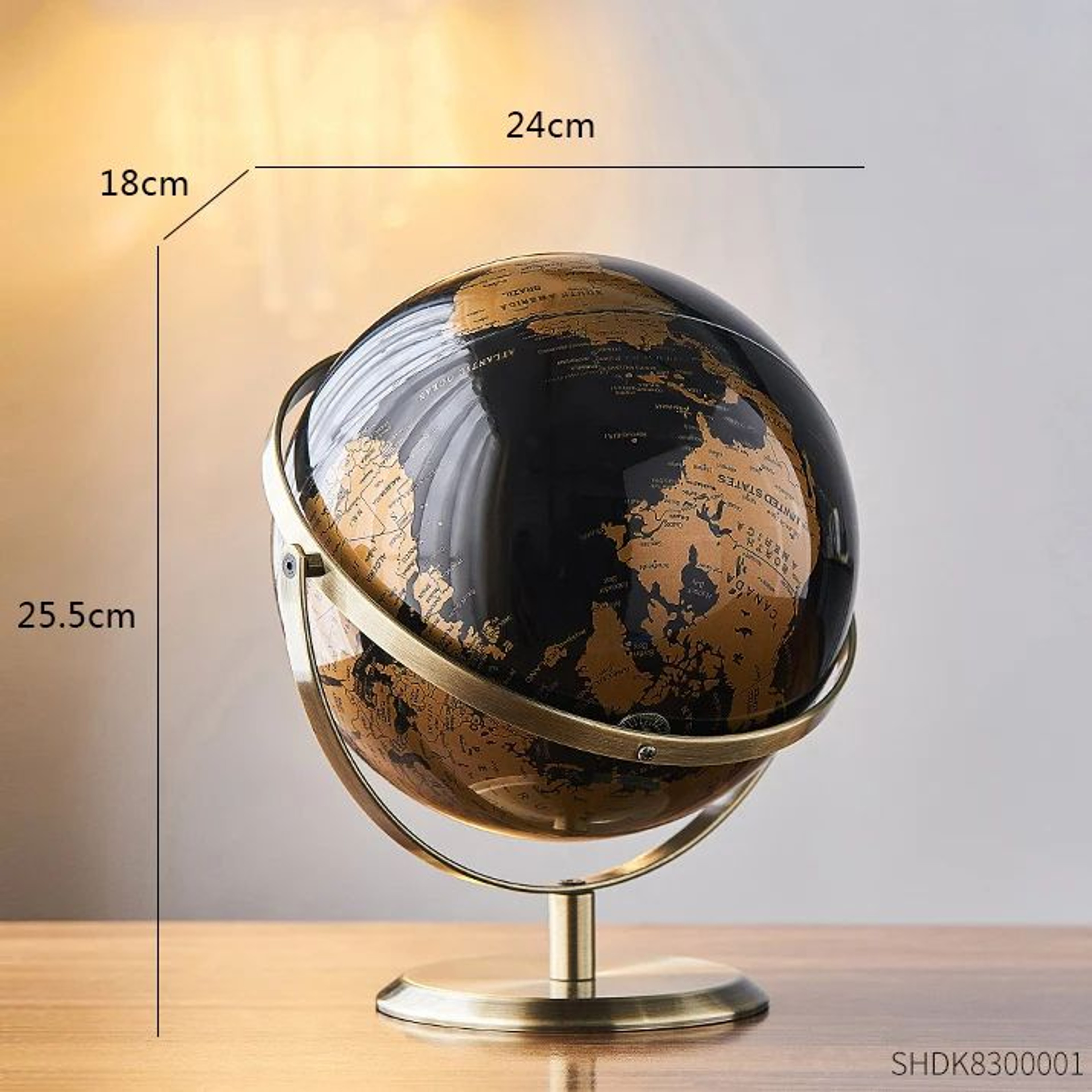 Retro World Globe Educational Desk Decor World Map Globe 9