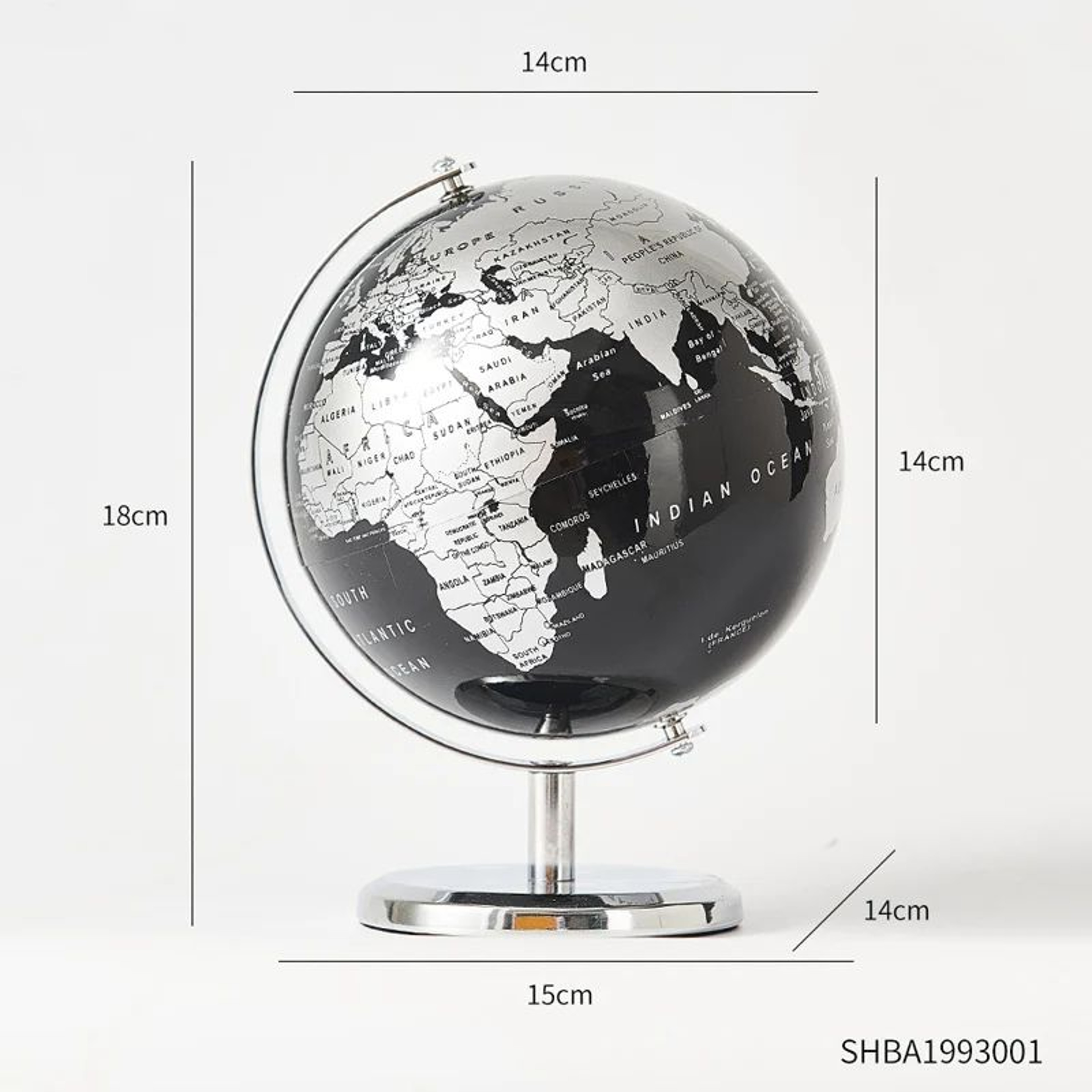 Retro World Globe Educational Desk Decor World Map Globe 11