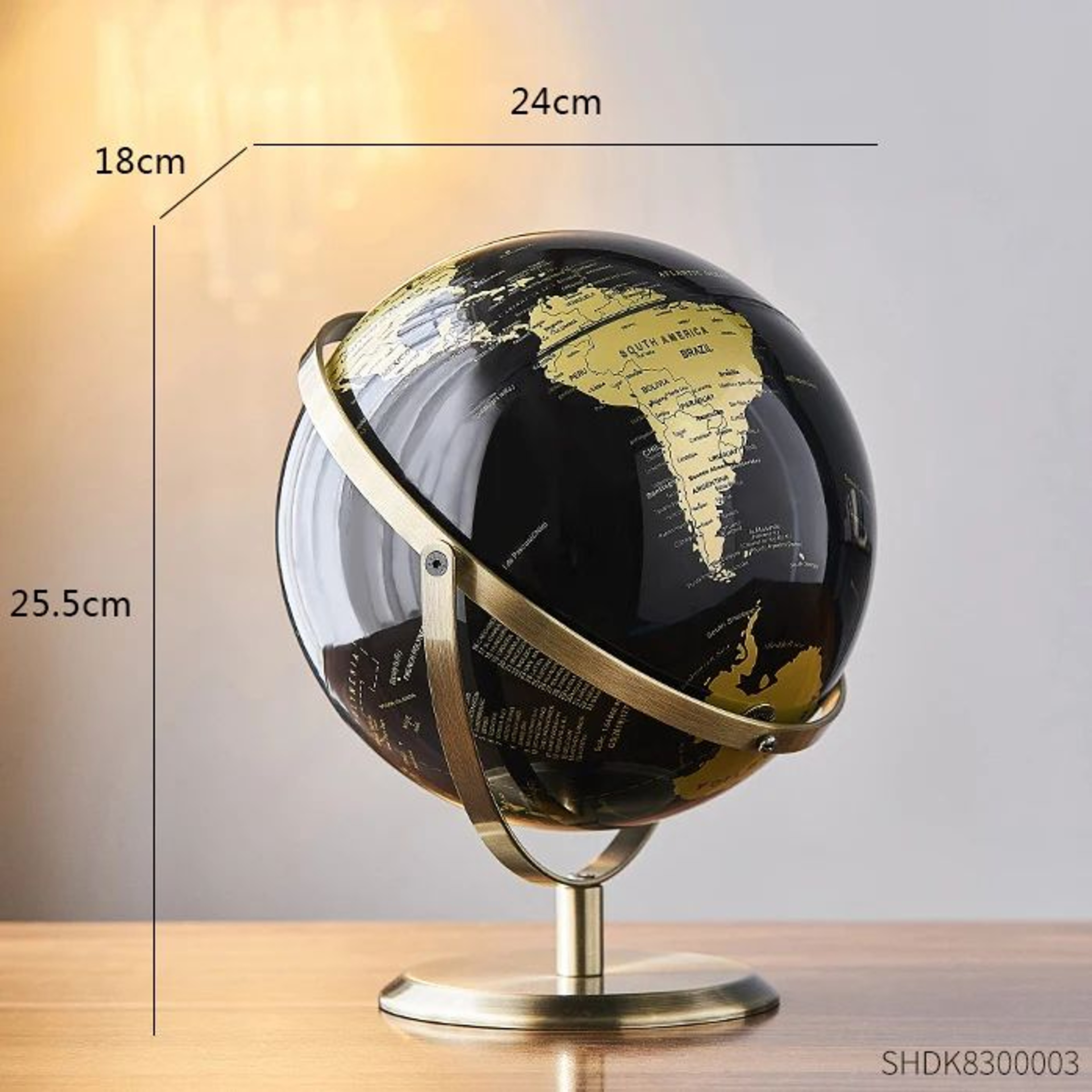 Retro World Globe Educational Desk Decor World Map Globe 6