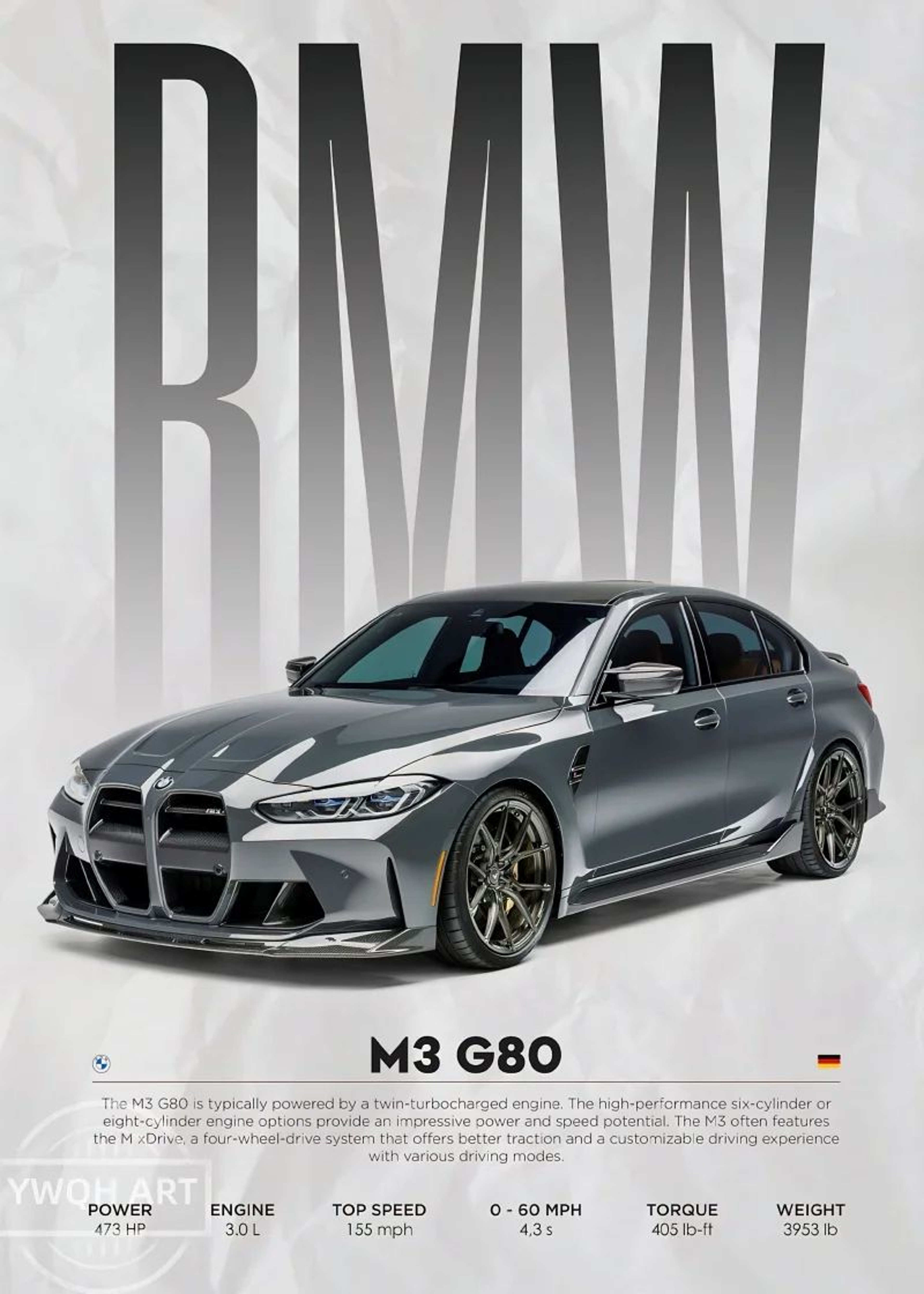 Black Racing Cars Canvas Wall Art Modern Car Poster 5