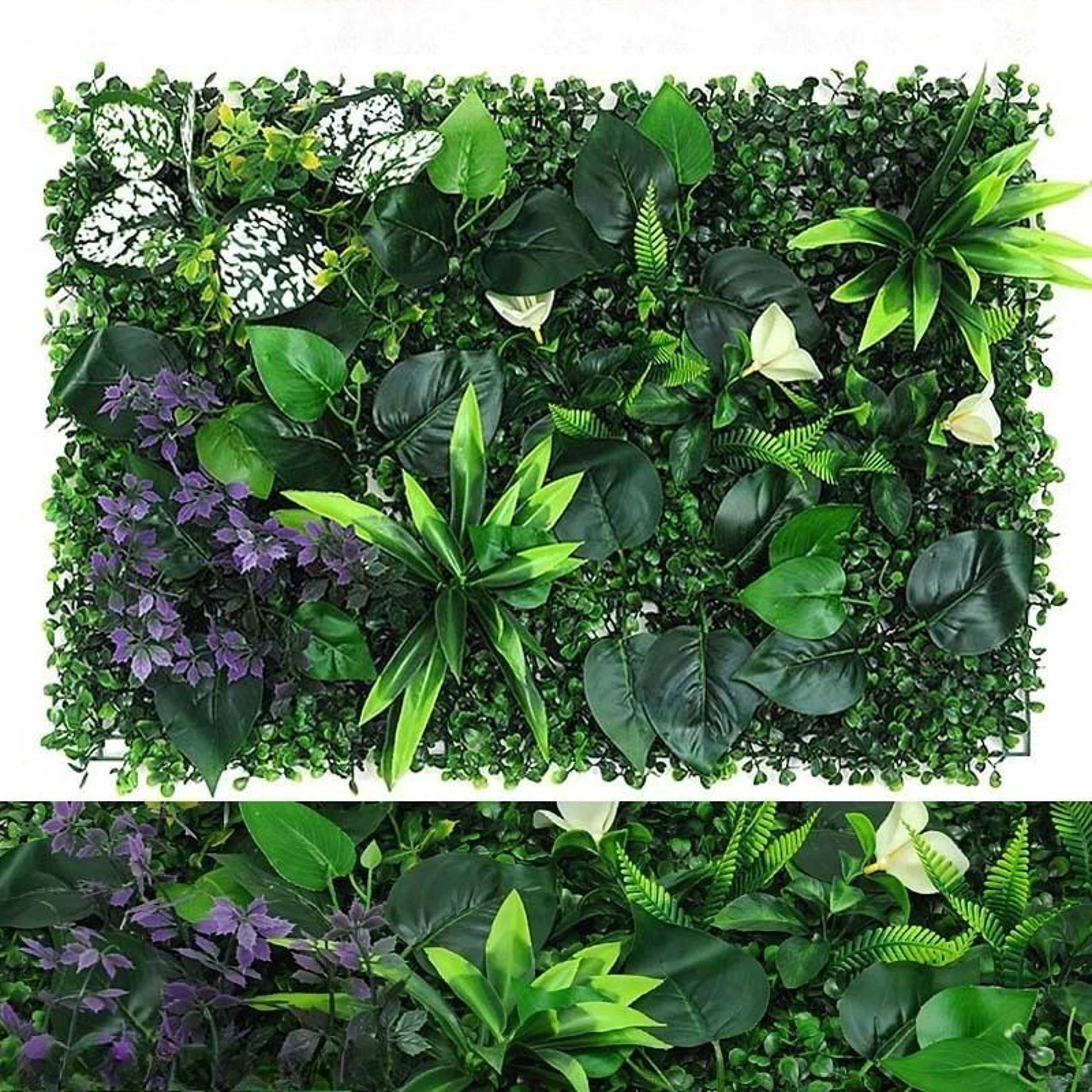 Artificial Boxwood Wall Panel Green Hedge For Indoor Outdoor Decor 0