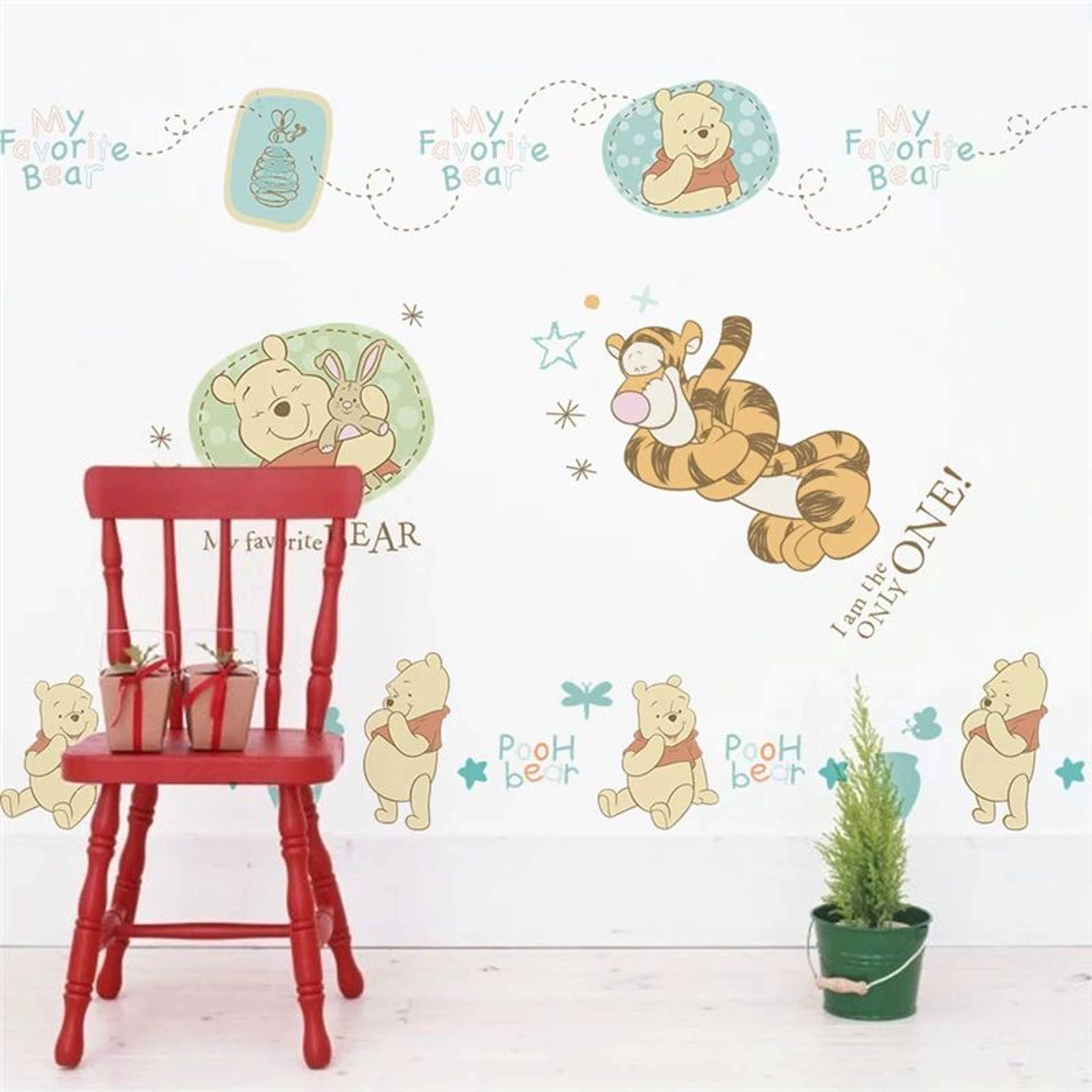 Cartoon Bear Wall Sticker For Kids Room Bedroom And Nursery Decor 23