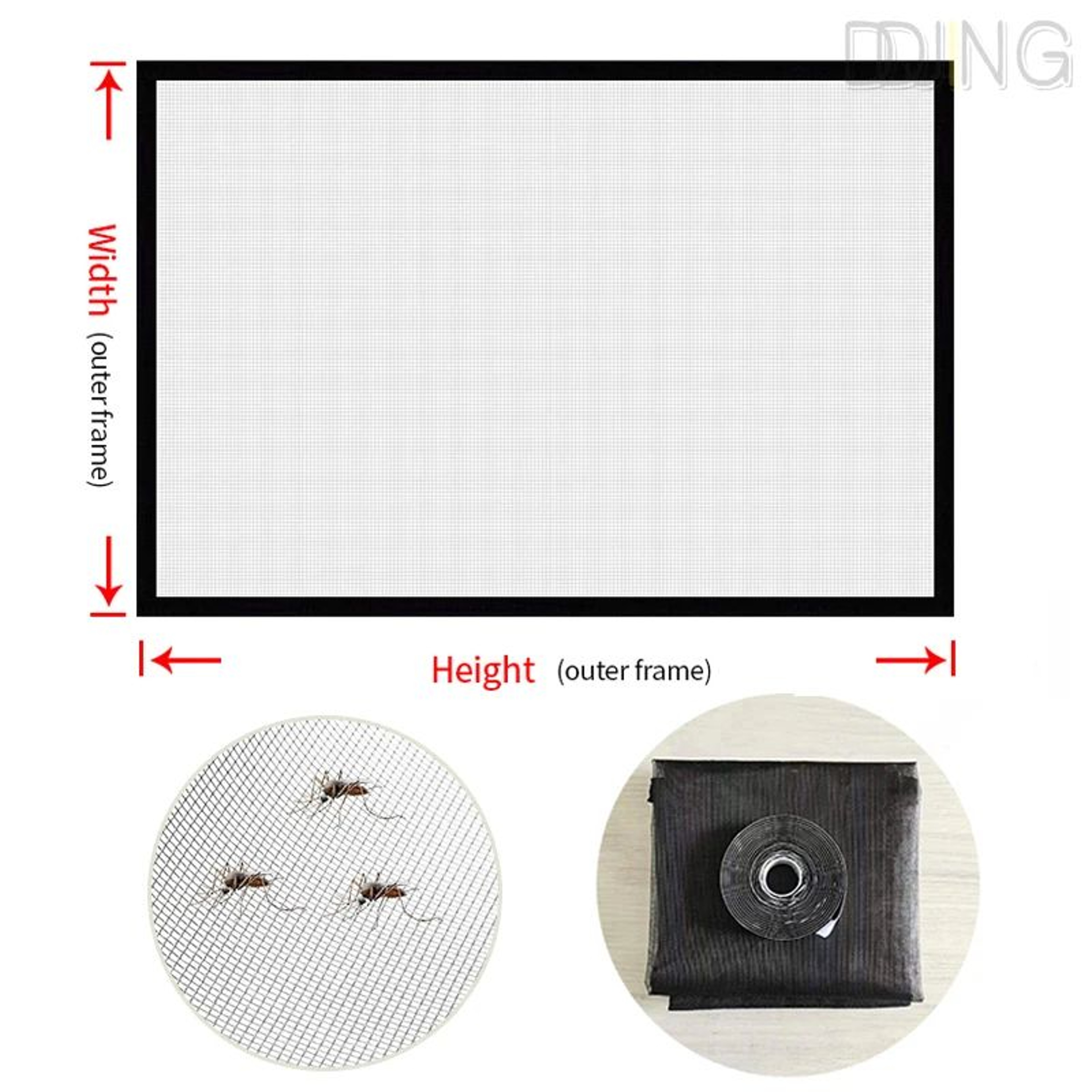 Magnetic Mosquito Net Screen Self Adhesive Window Door Insect Protection 5