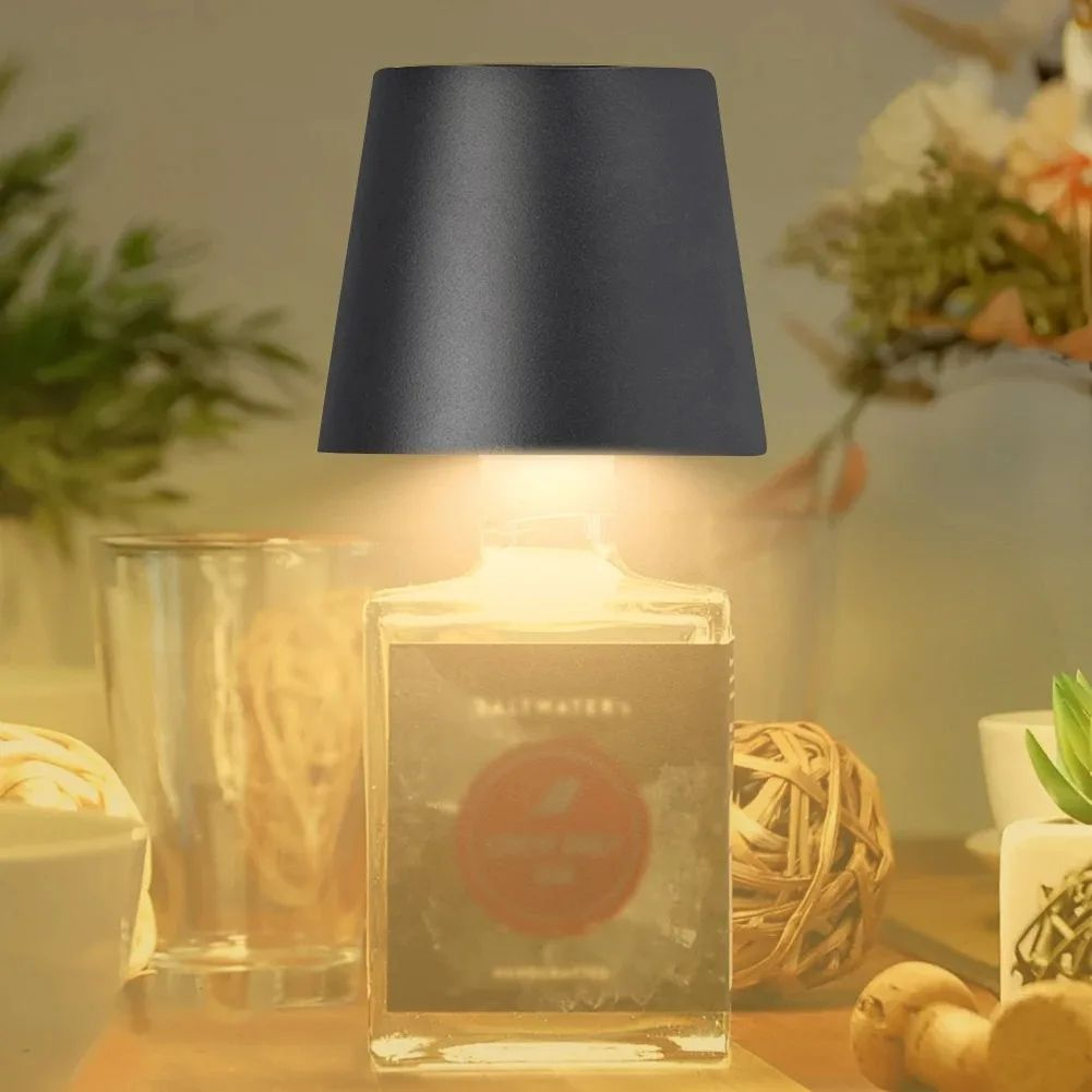 Wireless LED Bottle Lamp Touch Control Rechargeable Table Light Decor 3
