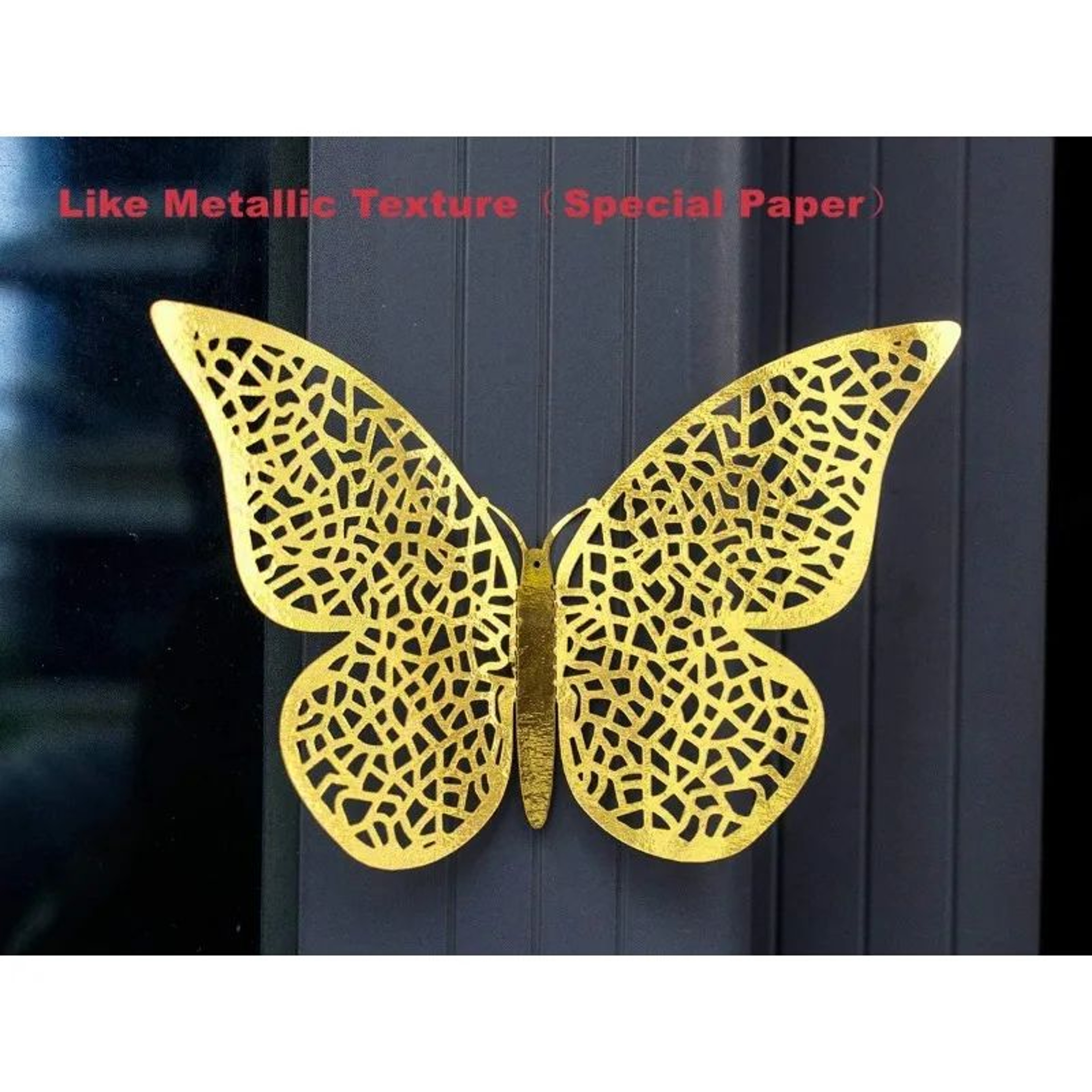 Butterfly Mirror Wall Stickers 3D Decorative Wall Decor Set 3