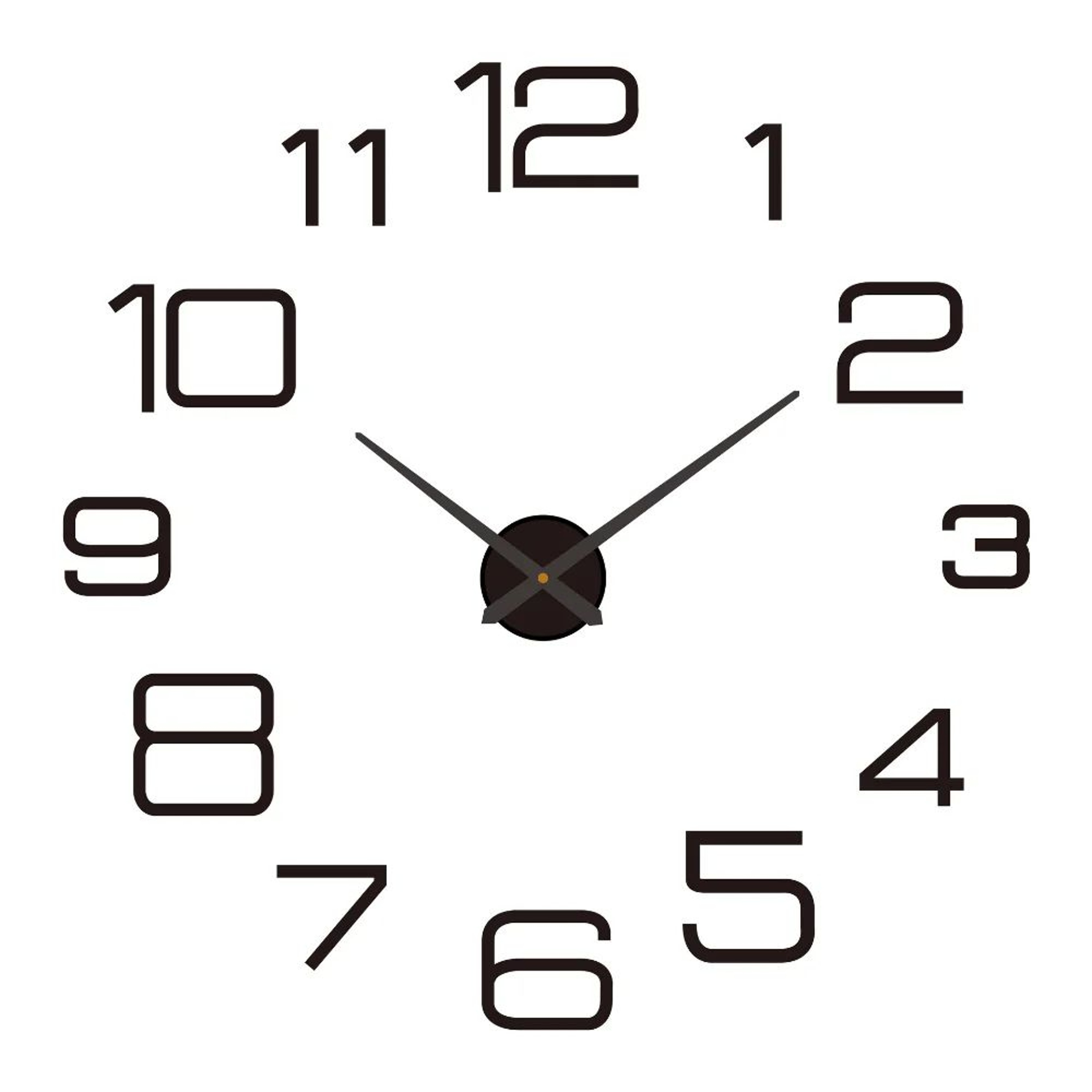 Modern DIY 3D Wall Clock Large Acrylic Mirror Stickers For Home Decor 17