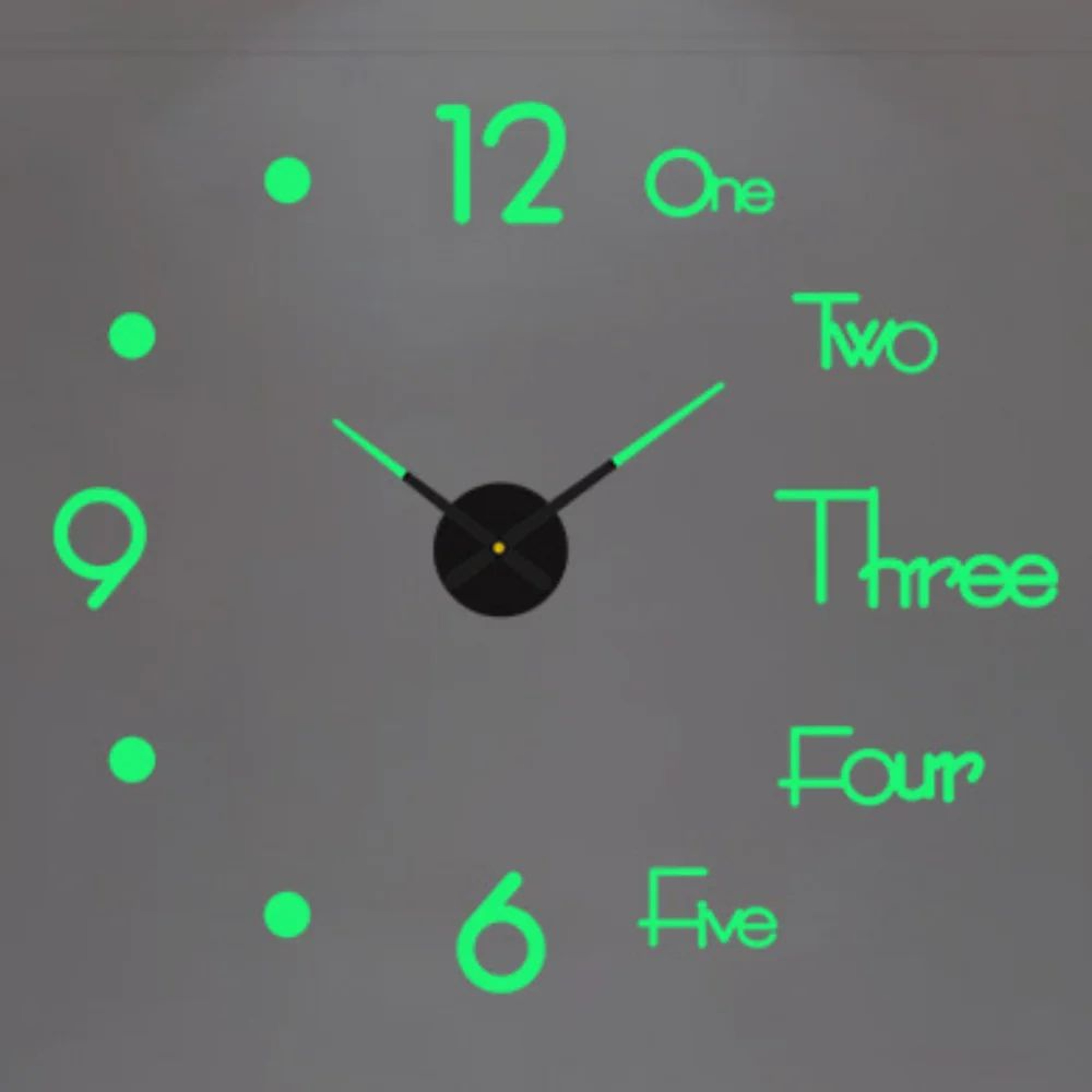 Modern DIY 3D Wall Clock Large Acrylic Mirror Stickers For Home Decor 8