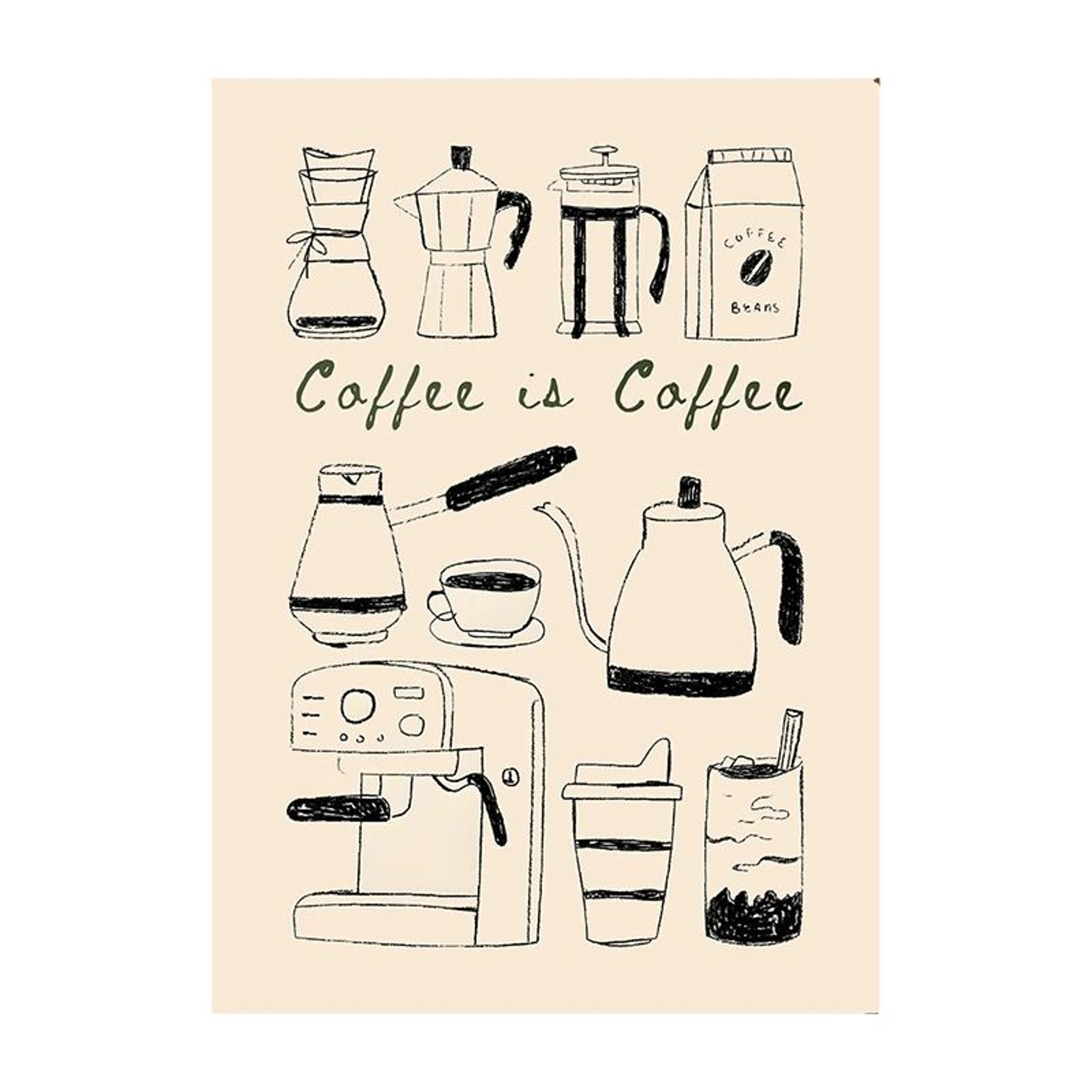 Coffee Diver Canvas Wall Art Surreal Coffee Lover Poster For Kitchen Decor 17