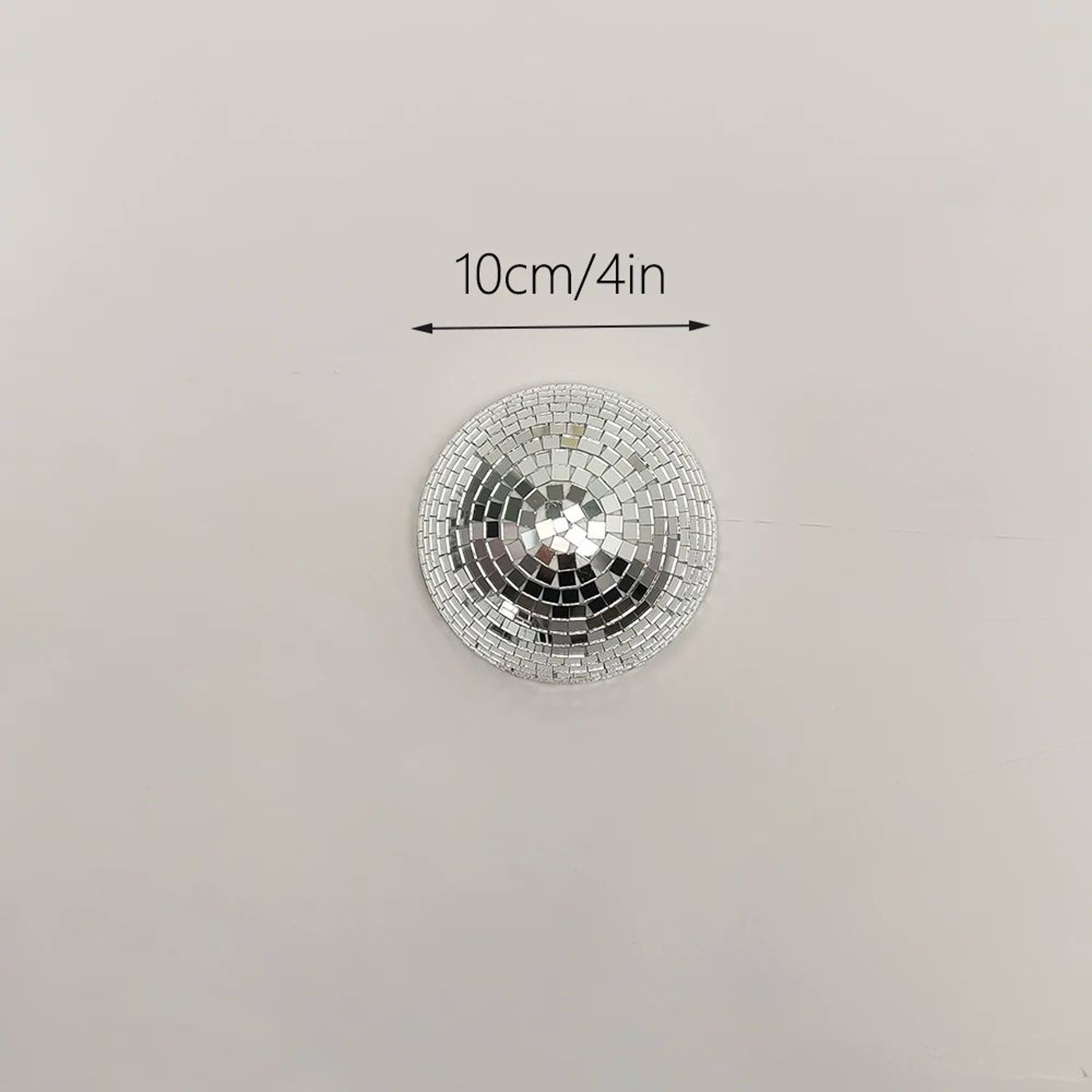 Half Disco Ball Wall Mirror Decor Metallic Reflective Art For Modern Interiors 11