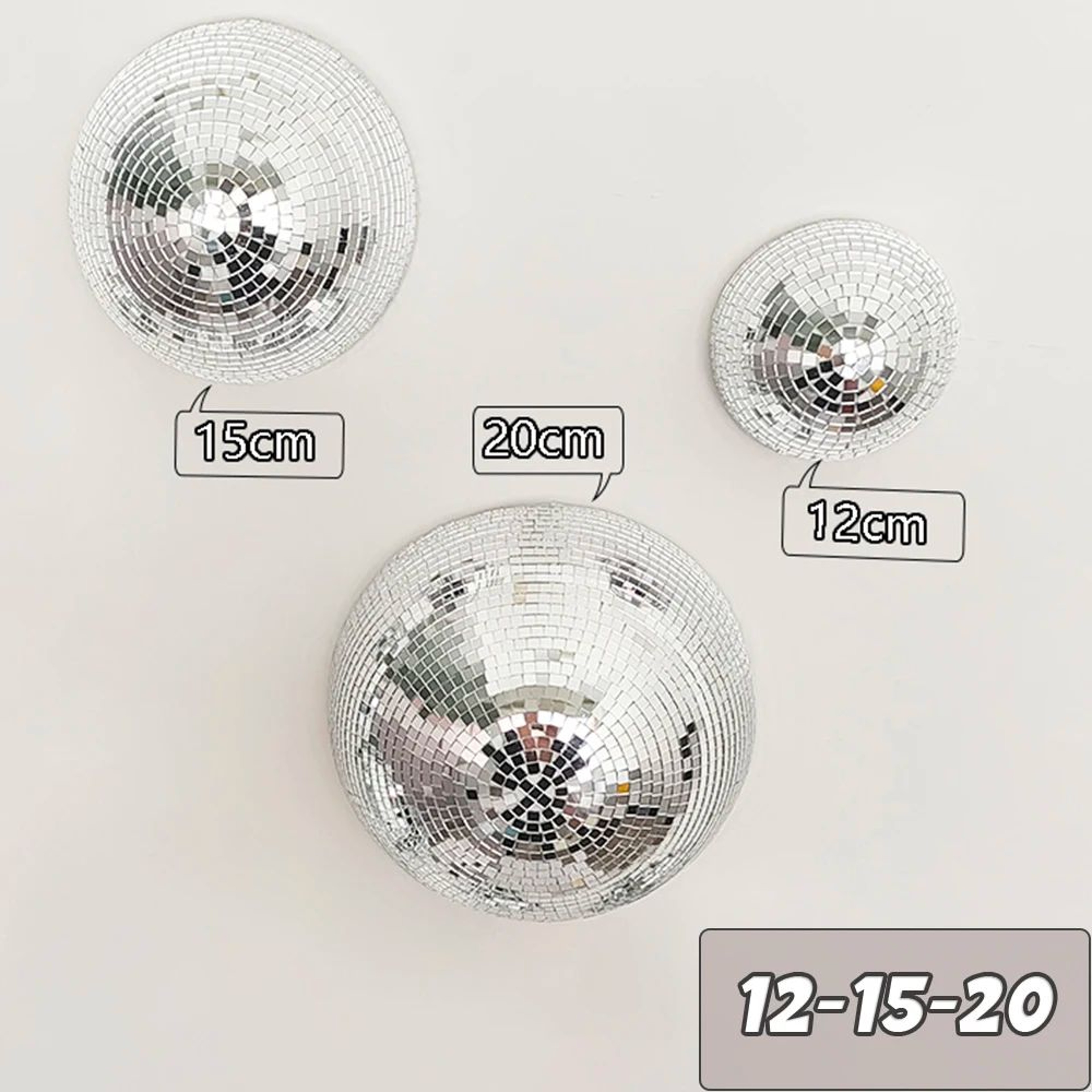 Half Disco Ball Wall Mirror Decor Metallic Reflective Art For Modern Interiors 12