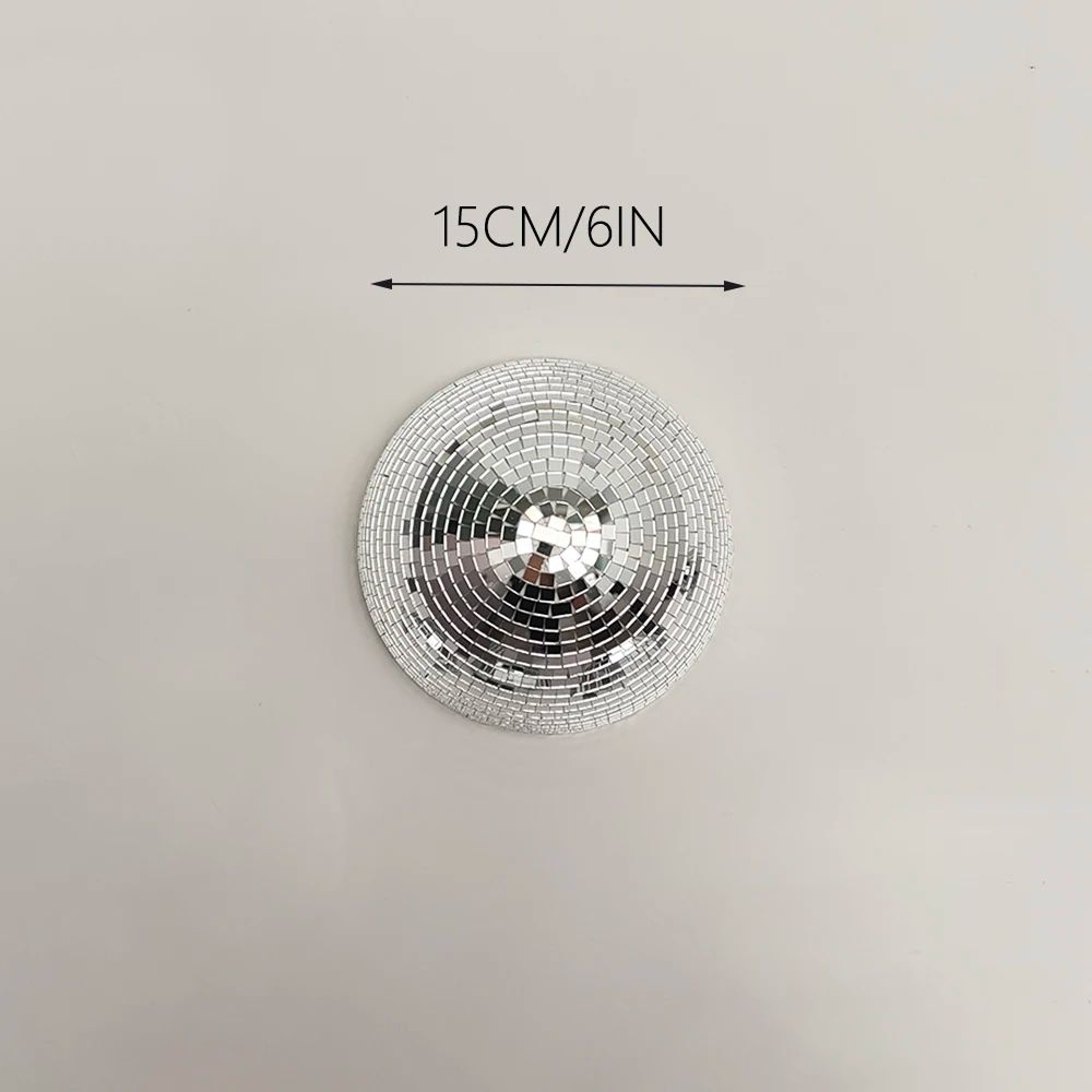Half Disco Ball Wall Mirror Decor Metallic Reflective Art For Modern Interiors 14