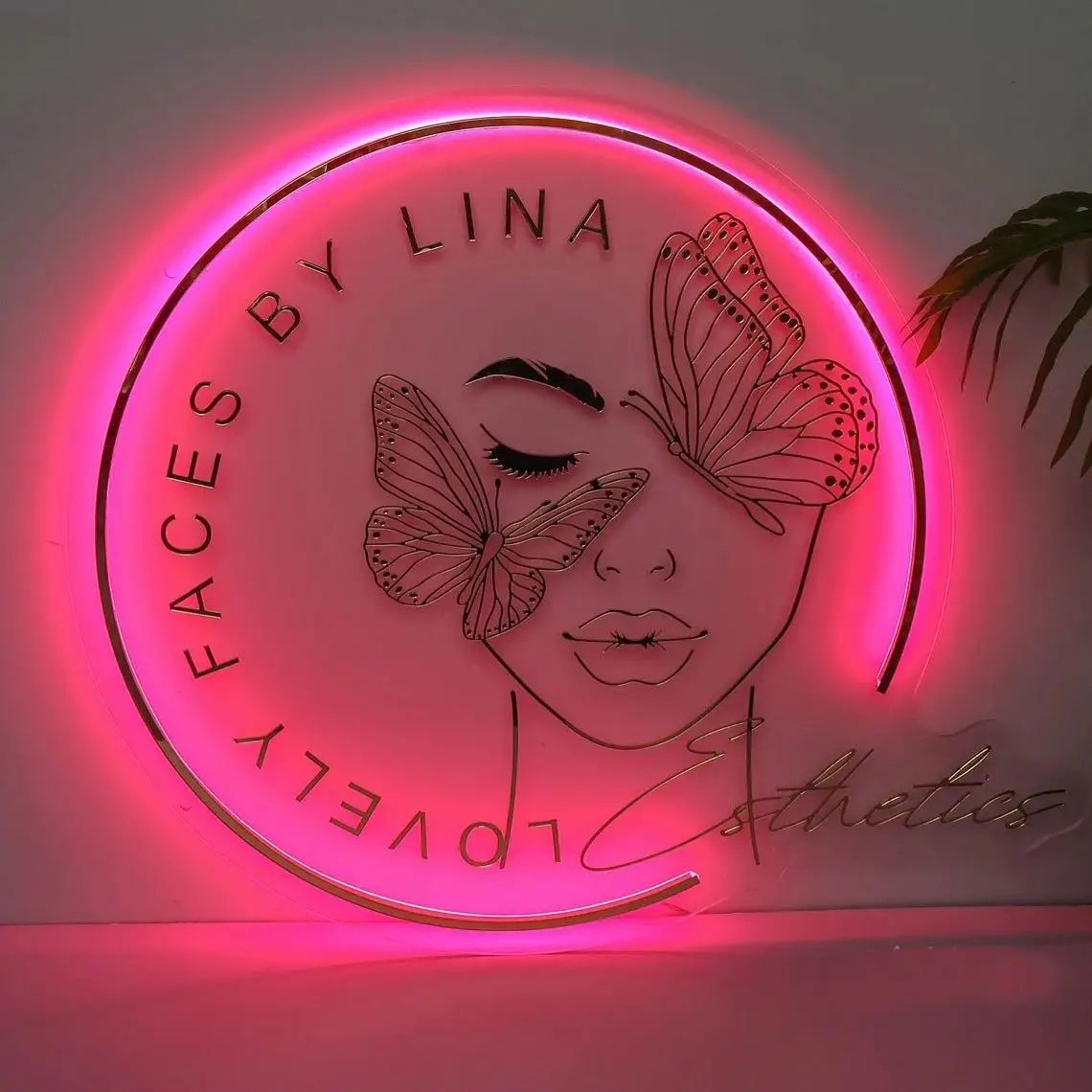 Custom LED Acrylic Business Sign Backlit Logo Light Sign 2