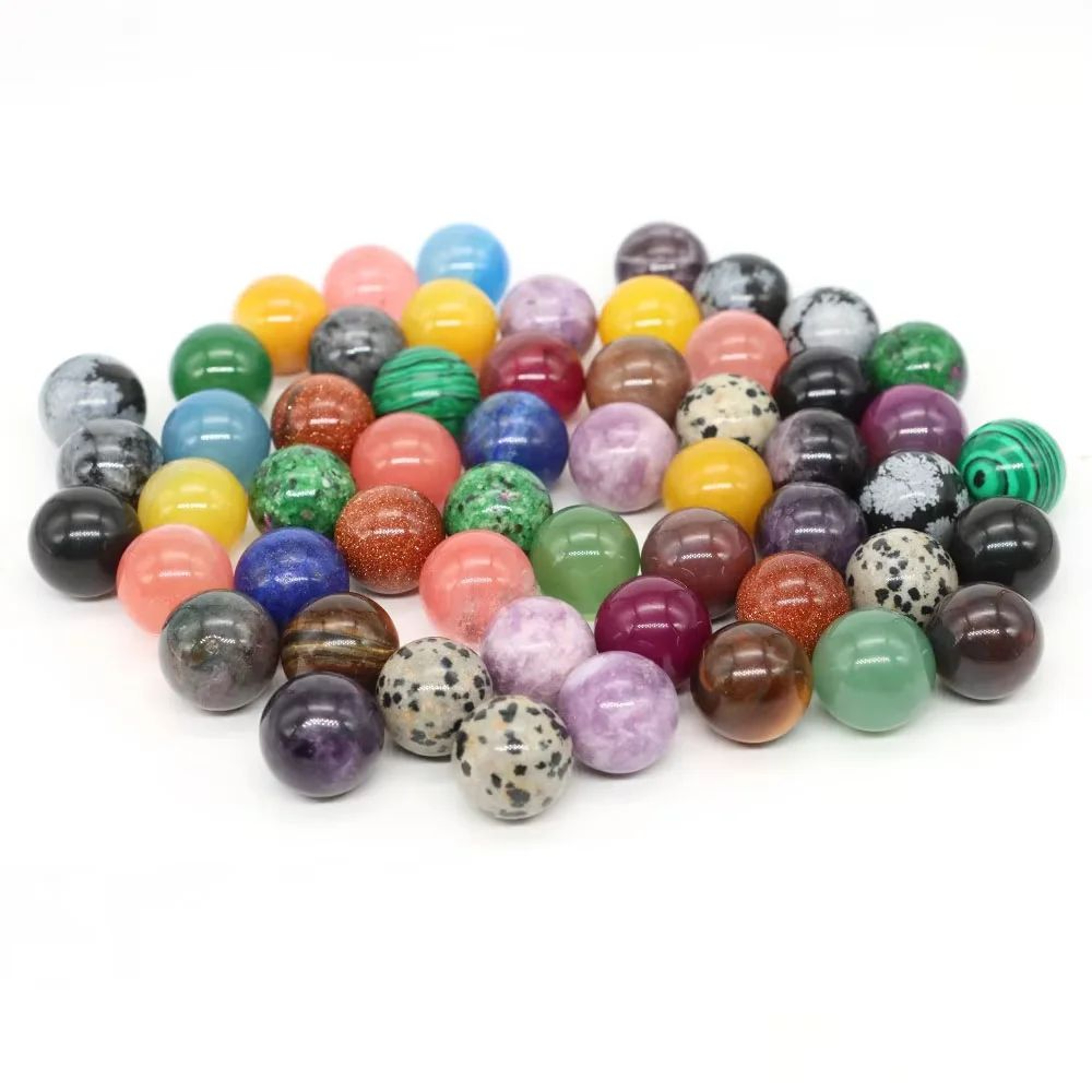 Natural Amethyst Rose Quartz Crystal Sphere Healing Stone Decor 5