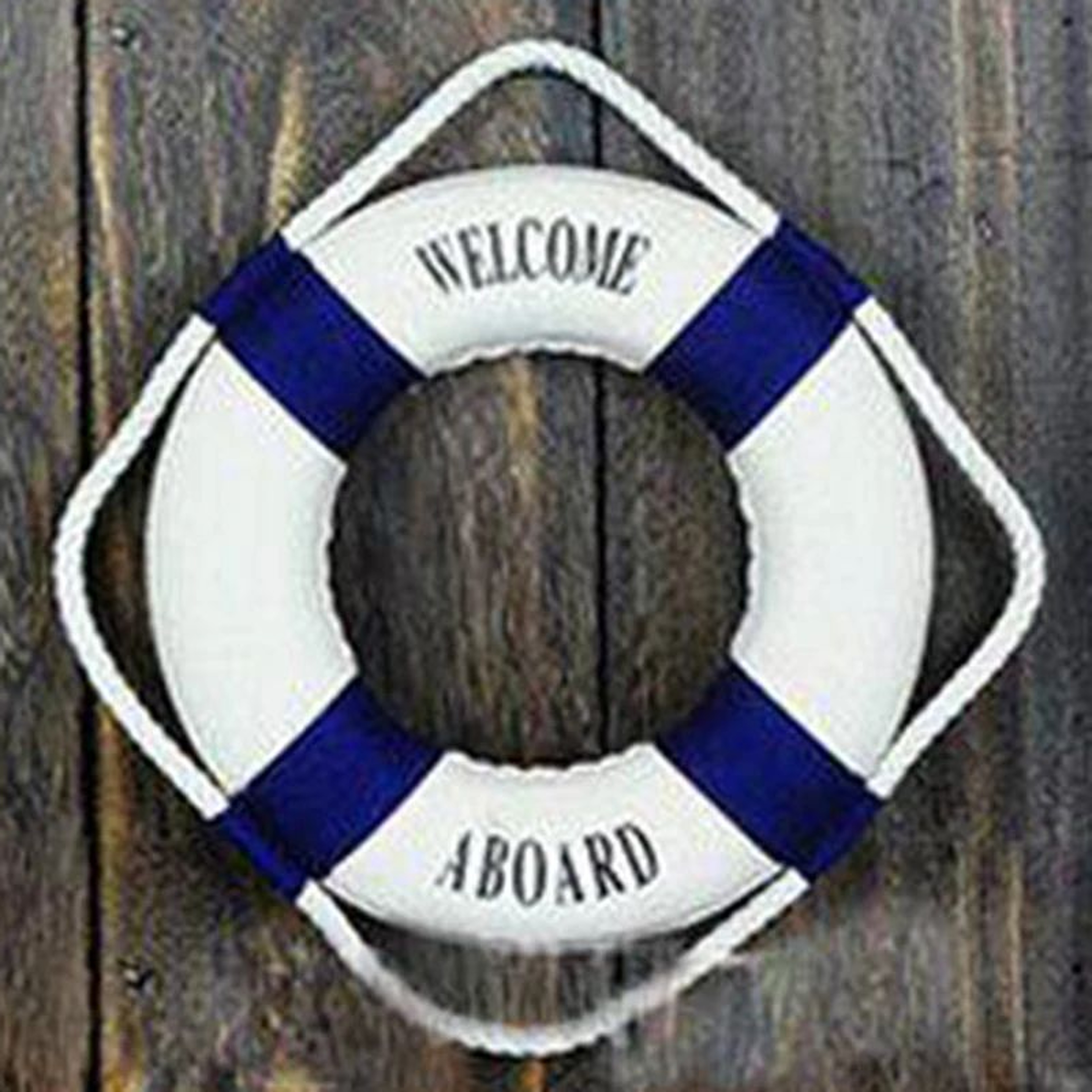 Nautical Life Buoy Wall Decor Beach Style Welcome Hanging 6