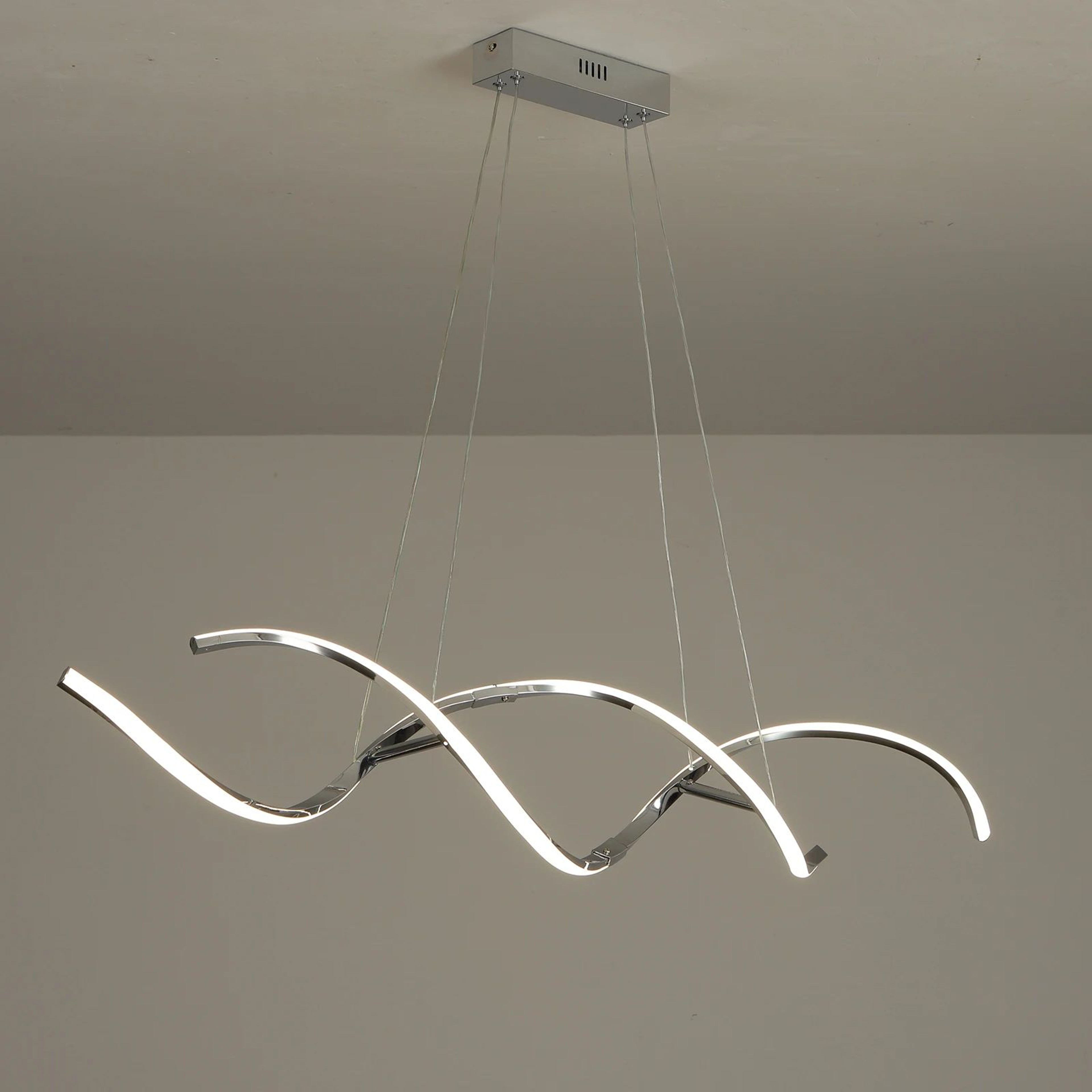 Modern LED Linear Chandelier Pendant Light For Dining Room Kitchen And Living Space 3