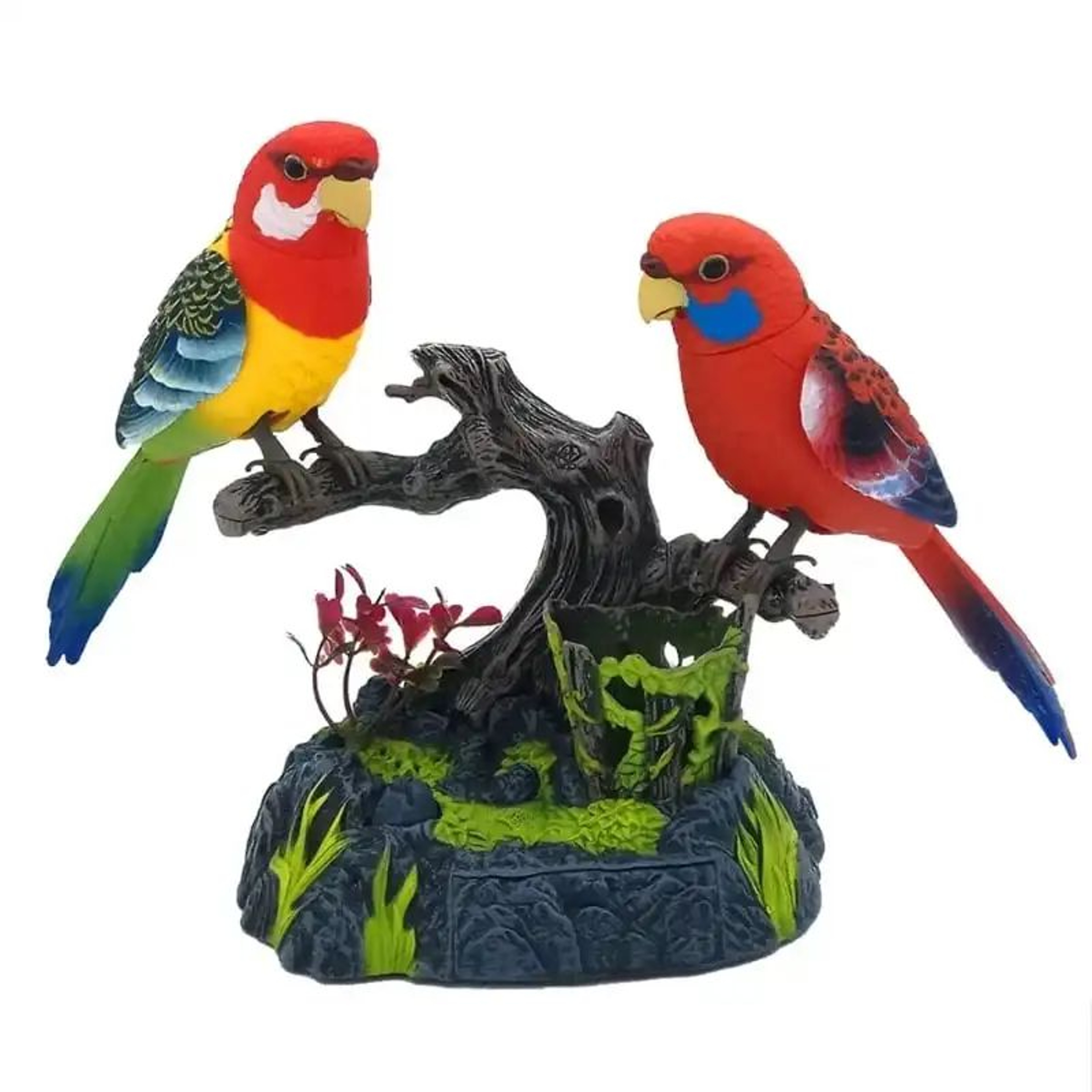 Acrylic Bird Figurine Colorful Desktop Decor Modern Animal Ornament 6