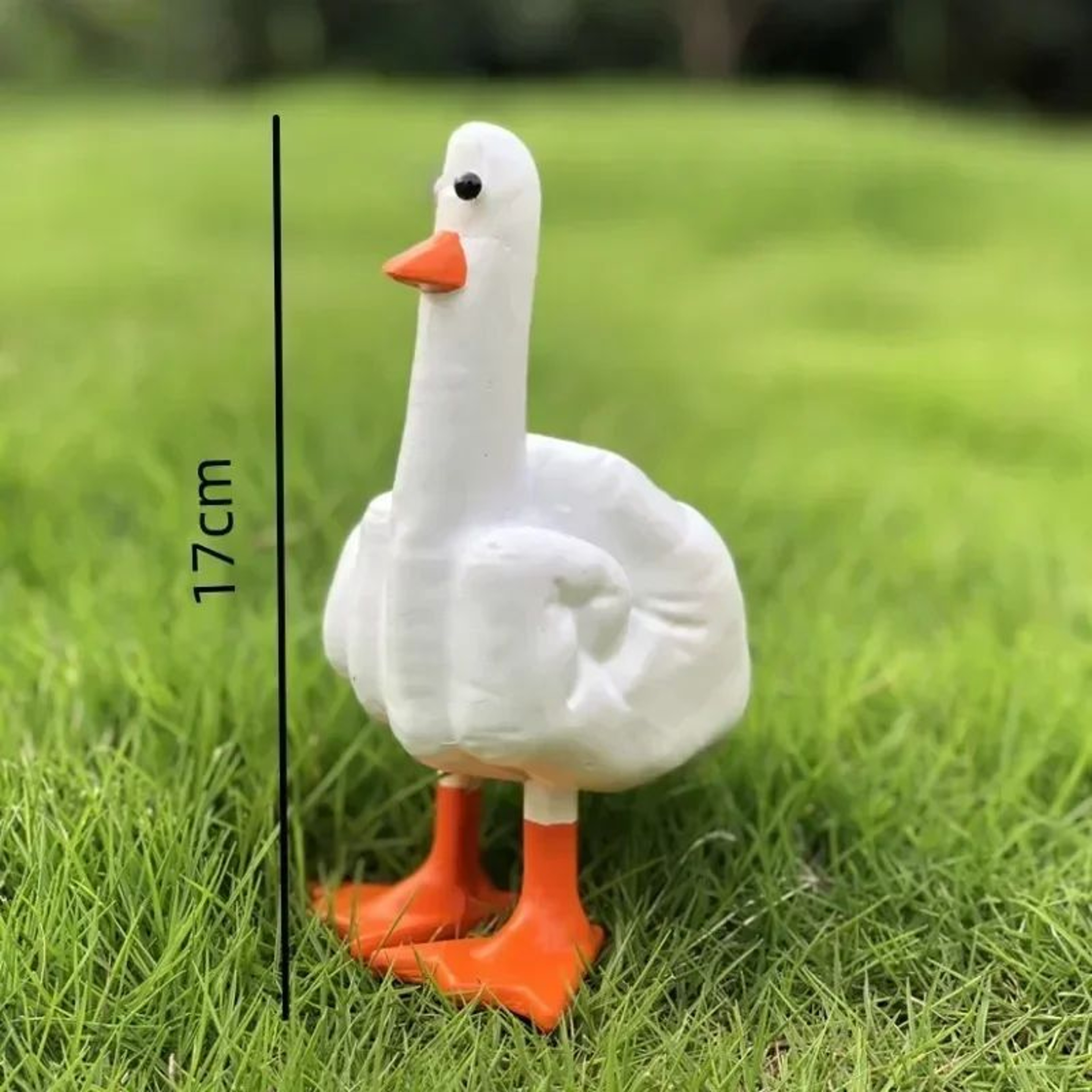 Funny Duck Statue Middle Finger Desk Decor Cute Resin Figurine 6