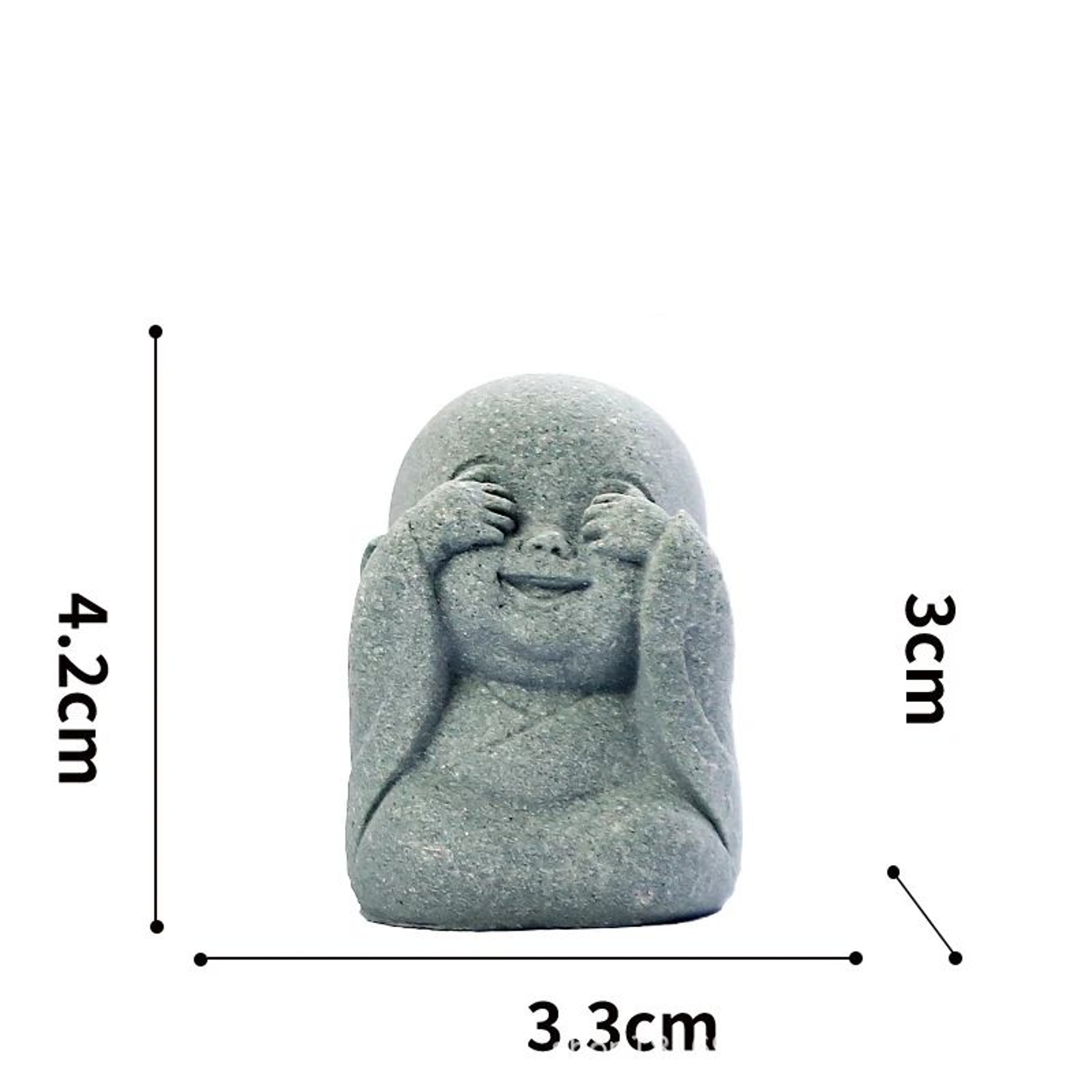 Zen Monk Statue Set Meditation Decor Mini Buddha Figurines 8