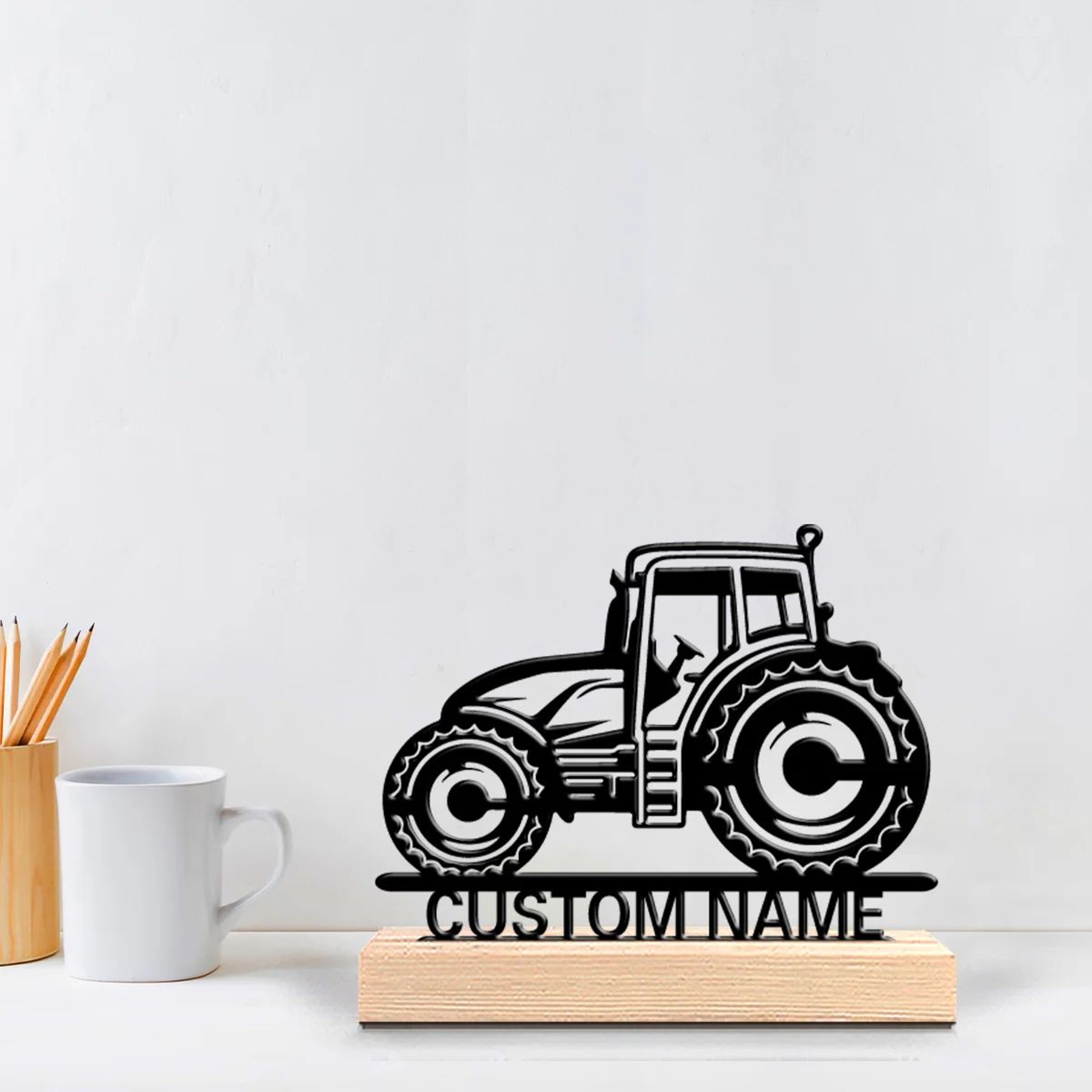 Custom SUV Metal Art Decor Personalized Car Silhouette Desk Display 1