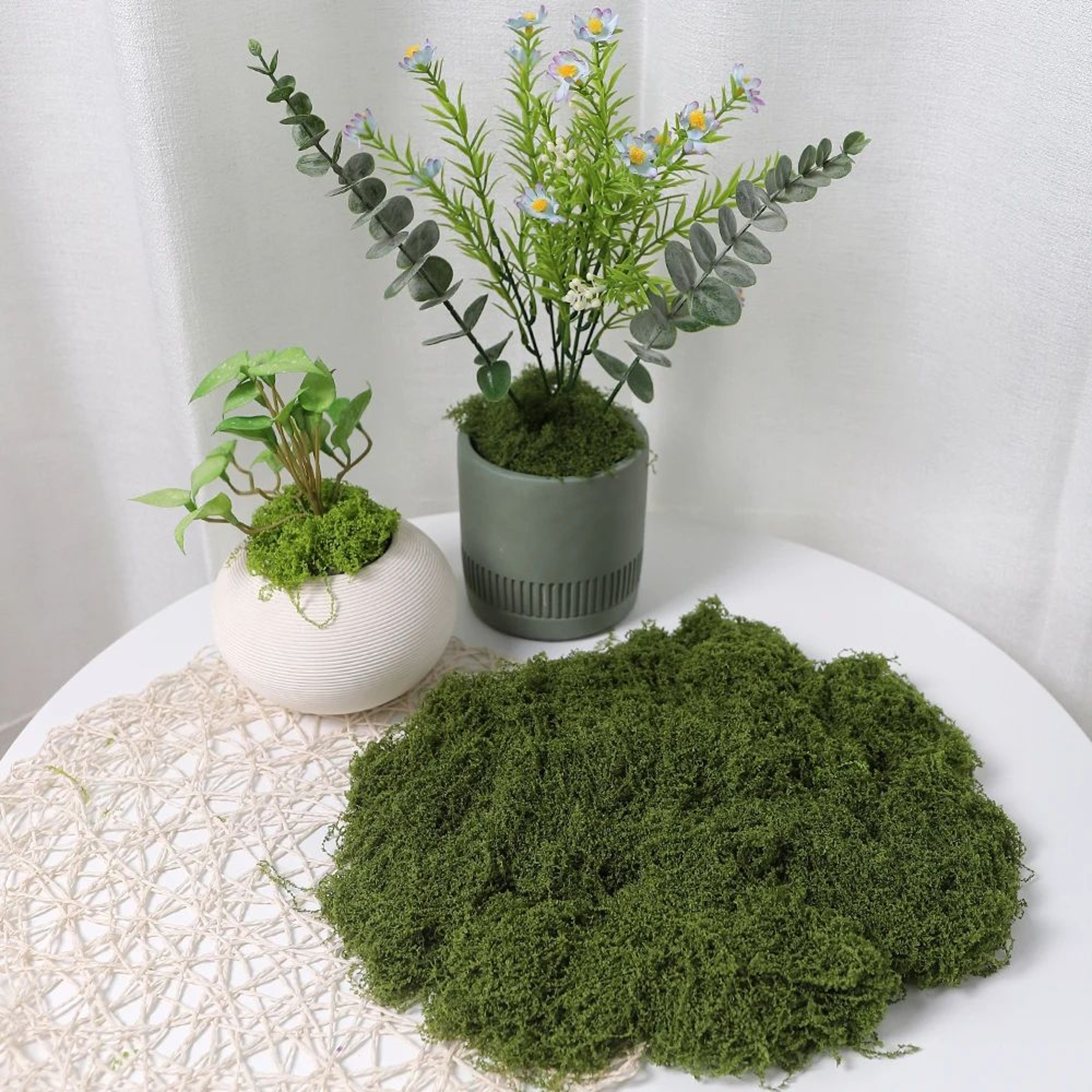 Artificial Moss Decor Green Faux Moss For DIY Crafts And Home Decoration 6