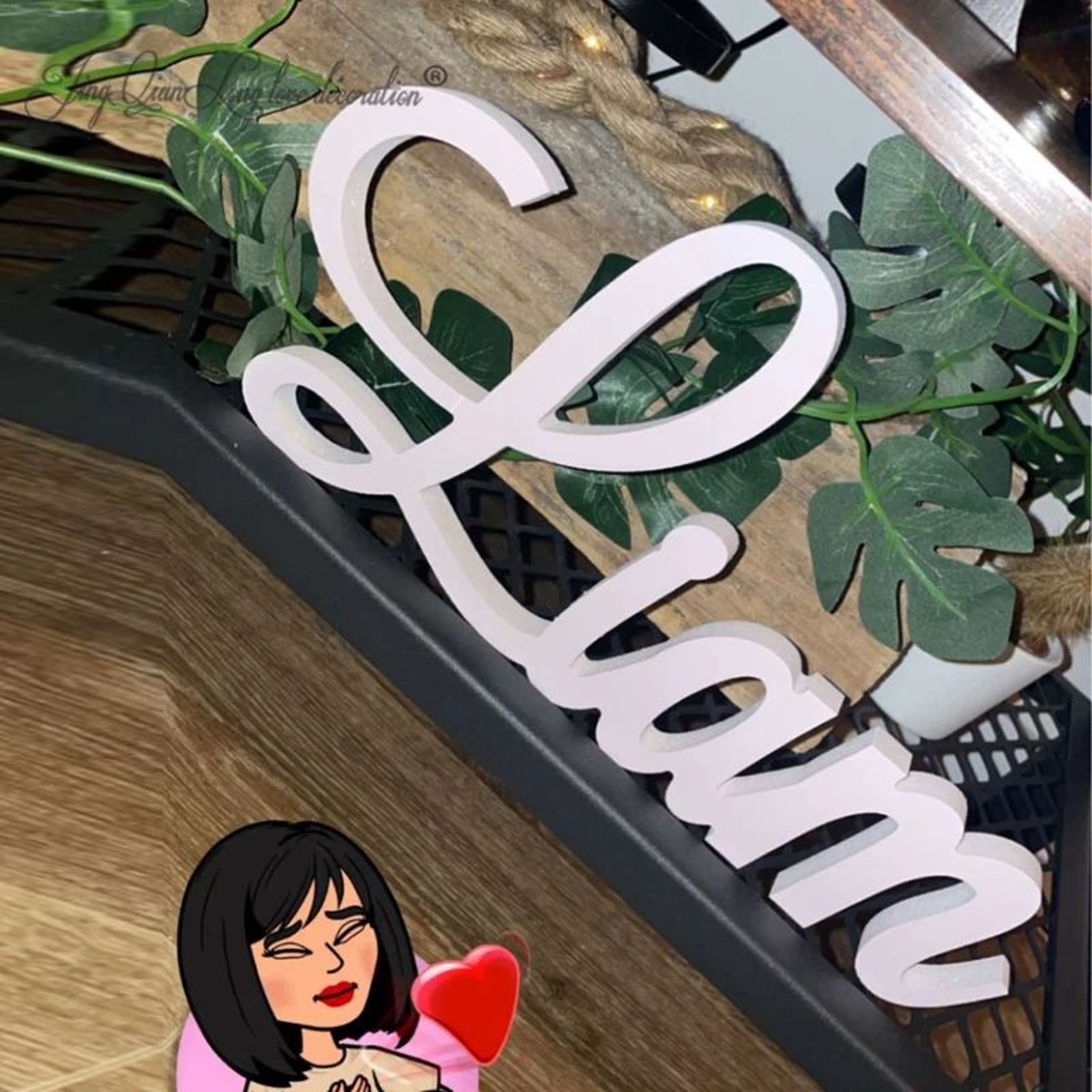 Custom Wooden Name Sign Personalized Wood Word Decor For Home And Gifts 3