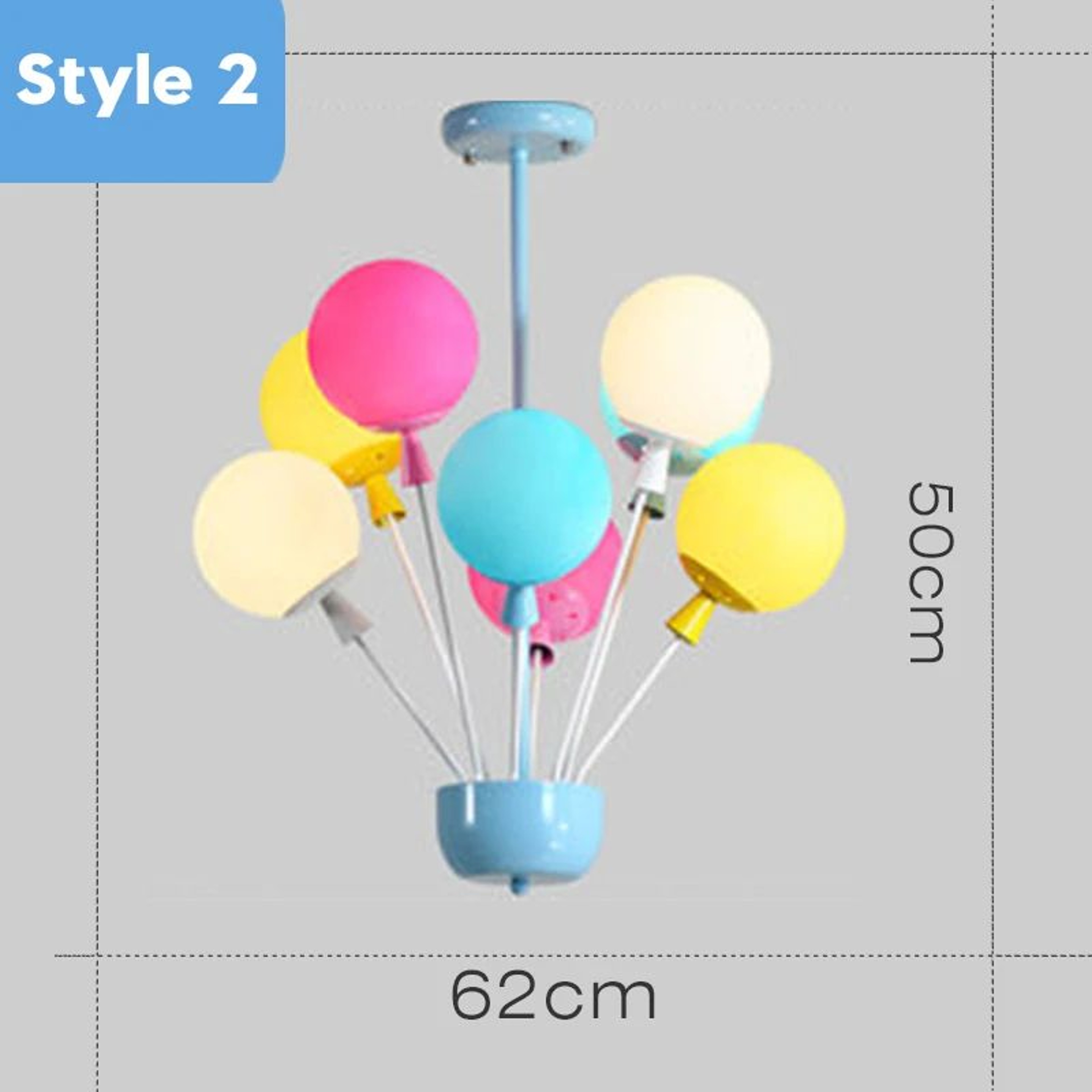 Kids Balloon Chandelier Wooden Ceiling Light For Bedroom And Playroom Decor 9