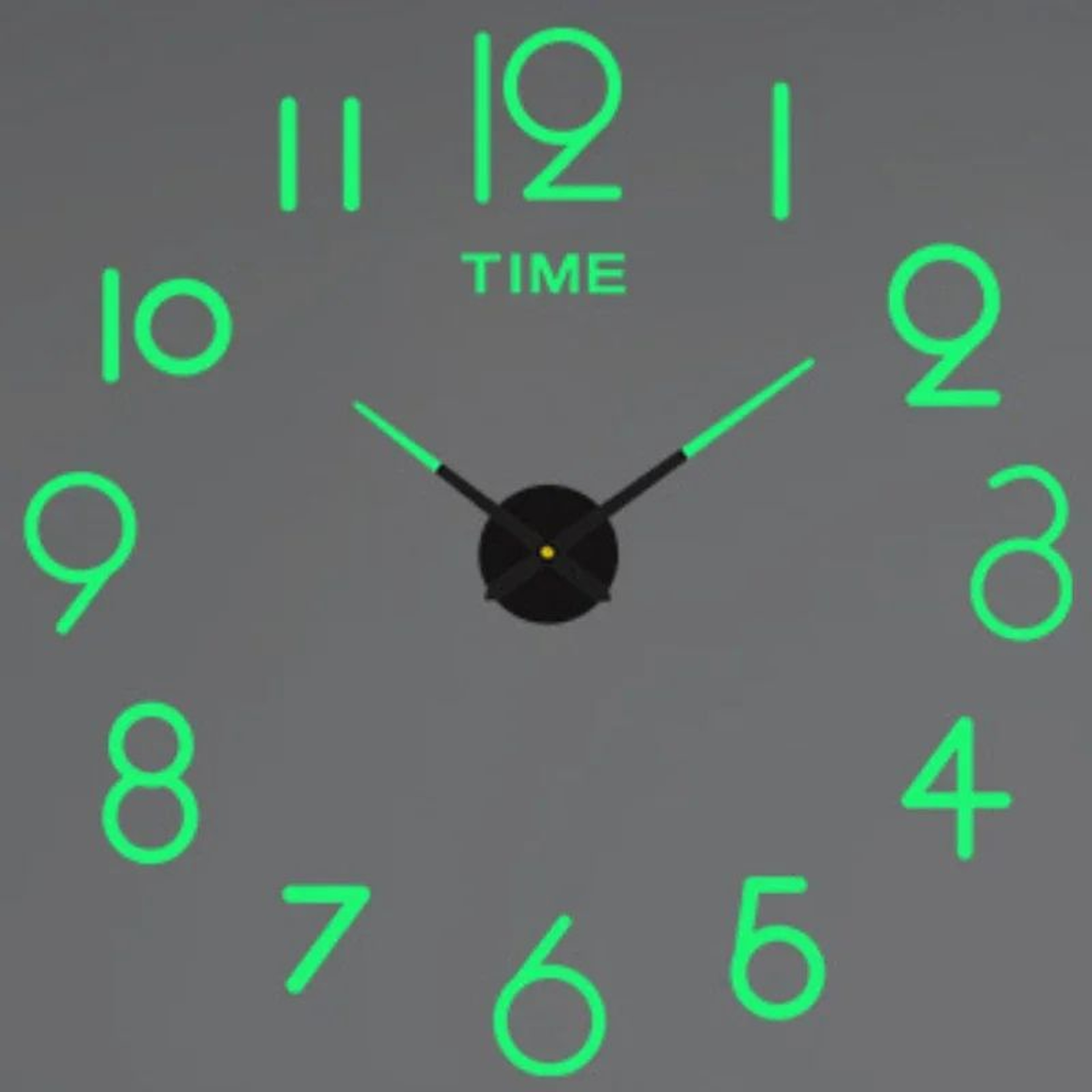 Large 3D Wall Clock Luminous DIY Modern Silent Wall Decor 16