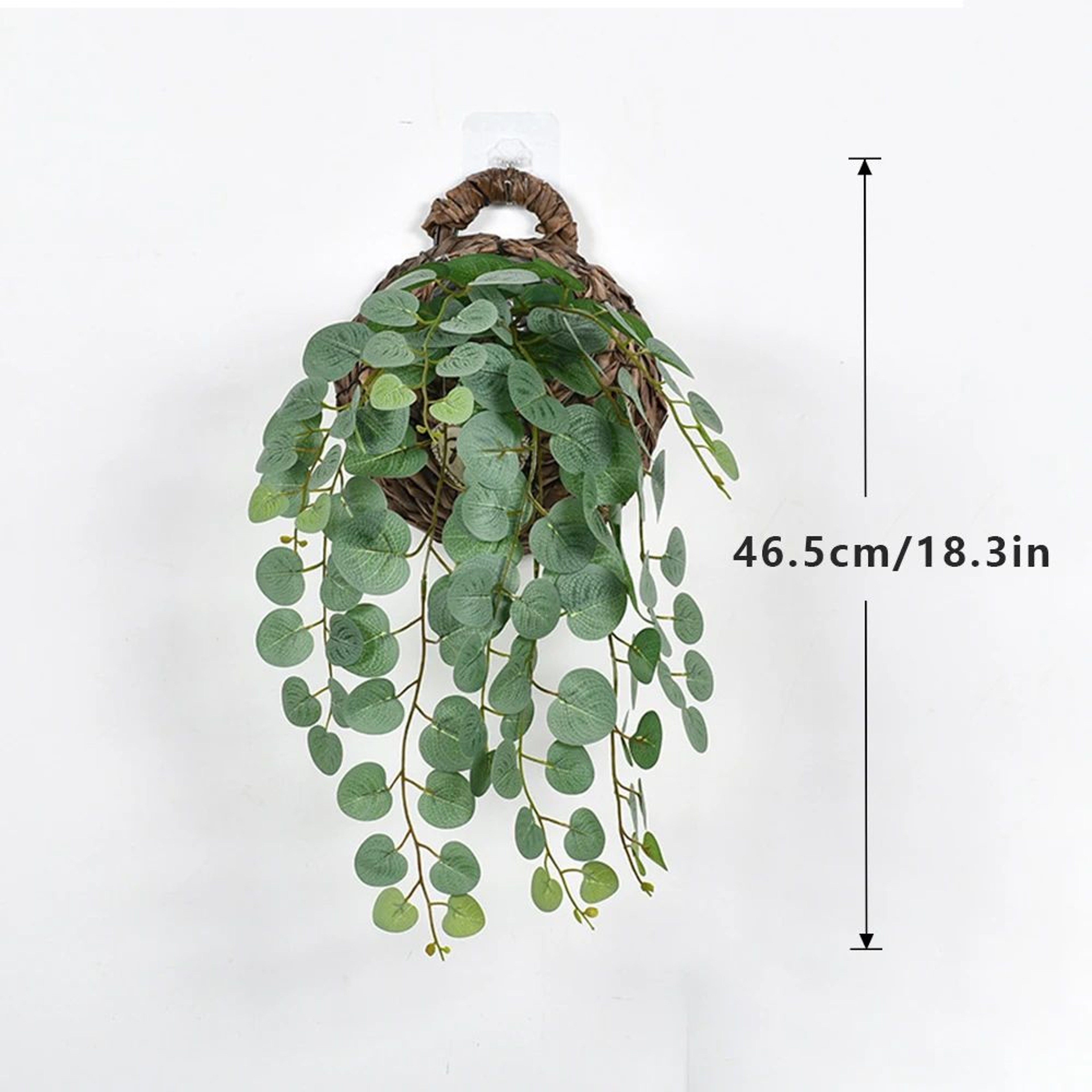 Artificial Eucalyptus Hanging Vines Green Leaf Wall Decor For Home And Events 7