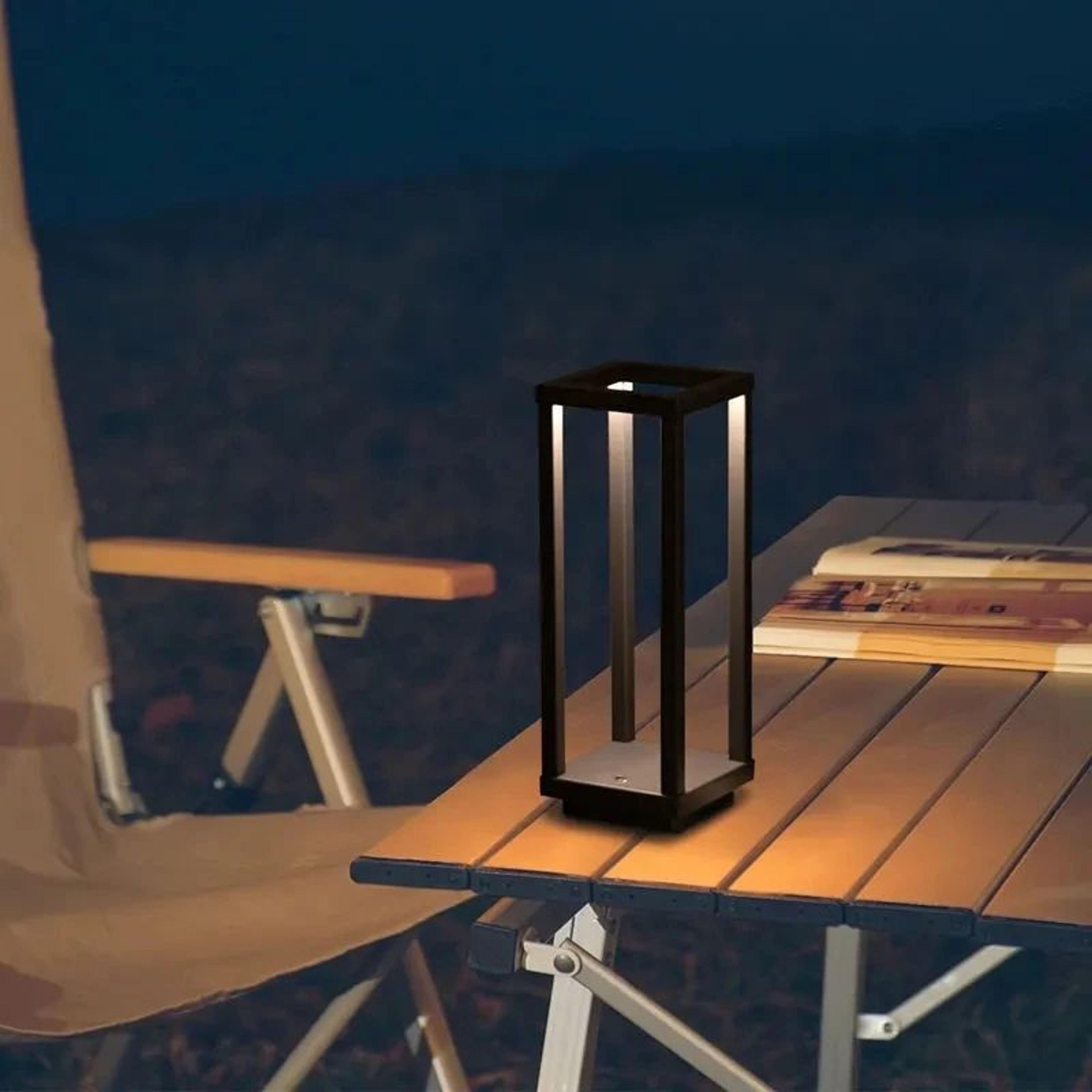 Modern Rechargeable LED Table Lamp Elegant Wireless Ambient Lighting For Home 3