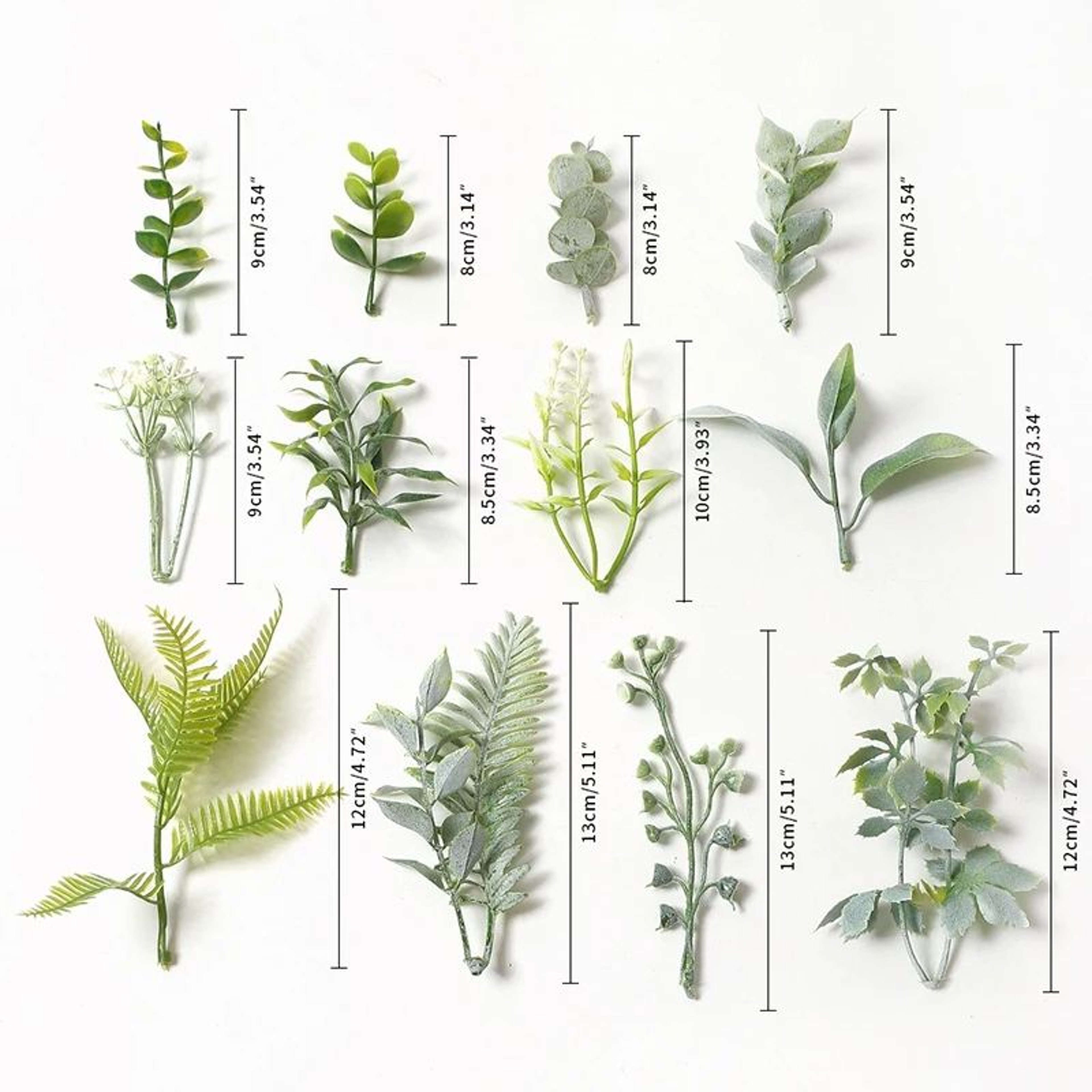 Artificial Green Leaf Decor Set For DIY Crafts Wedding And Home Styling 5