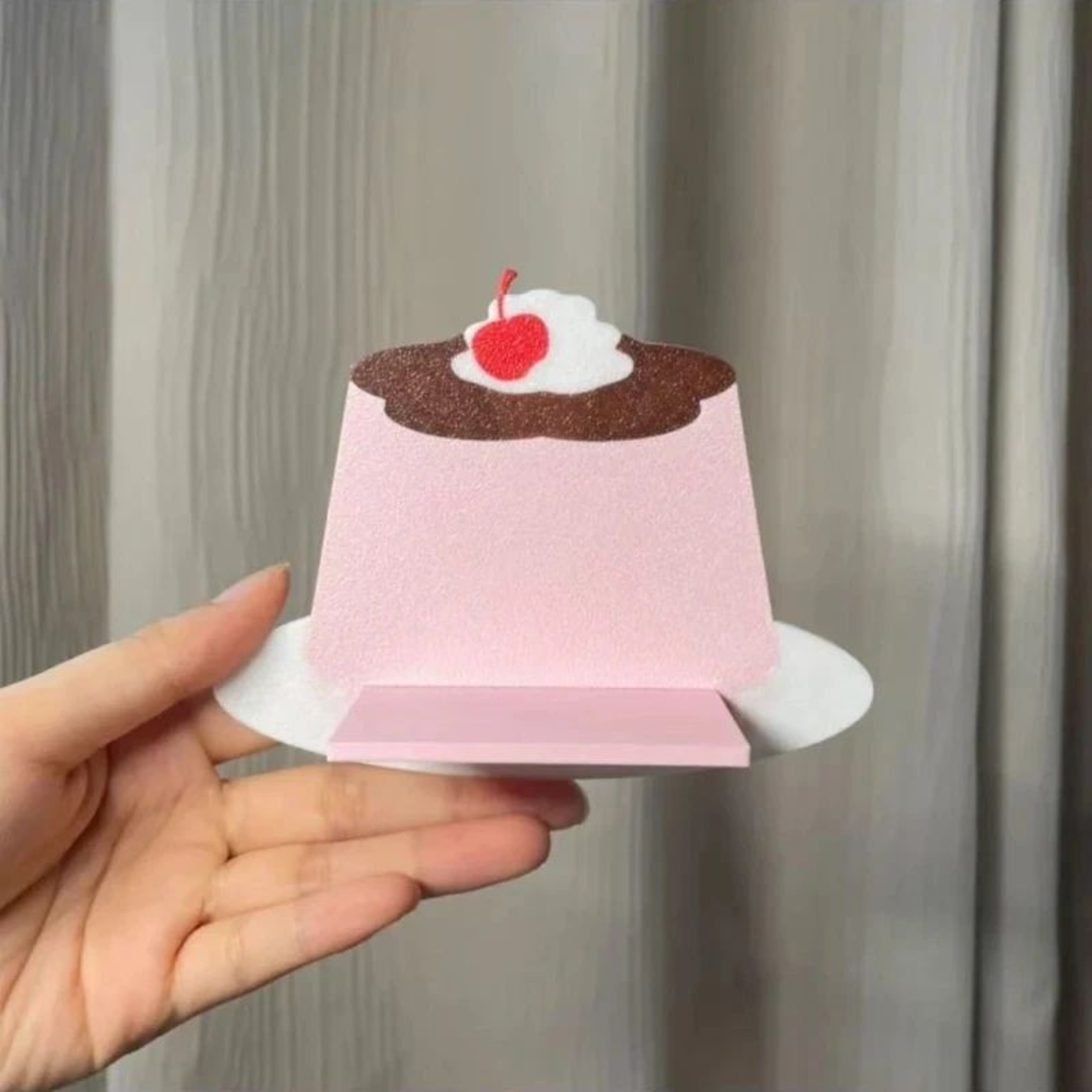 Kawaii Pudding Figurine Set Cute Anime Shelf Decor Display 7