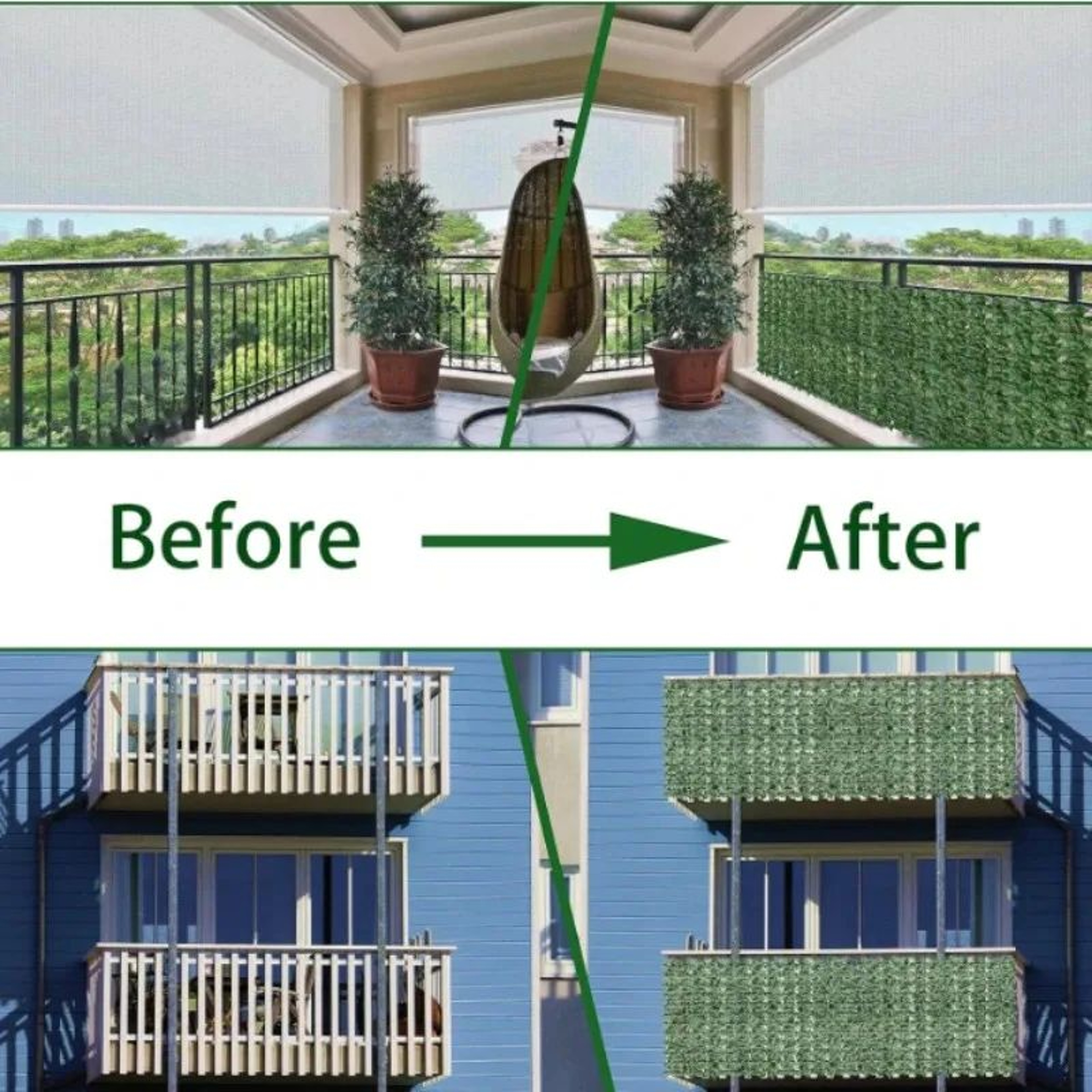 Premium Artificial Ivy Fence Privacy Screen For Garden Balcony And Wall Decor 3