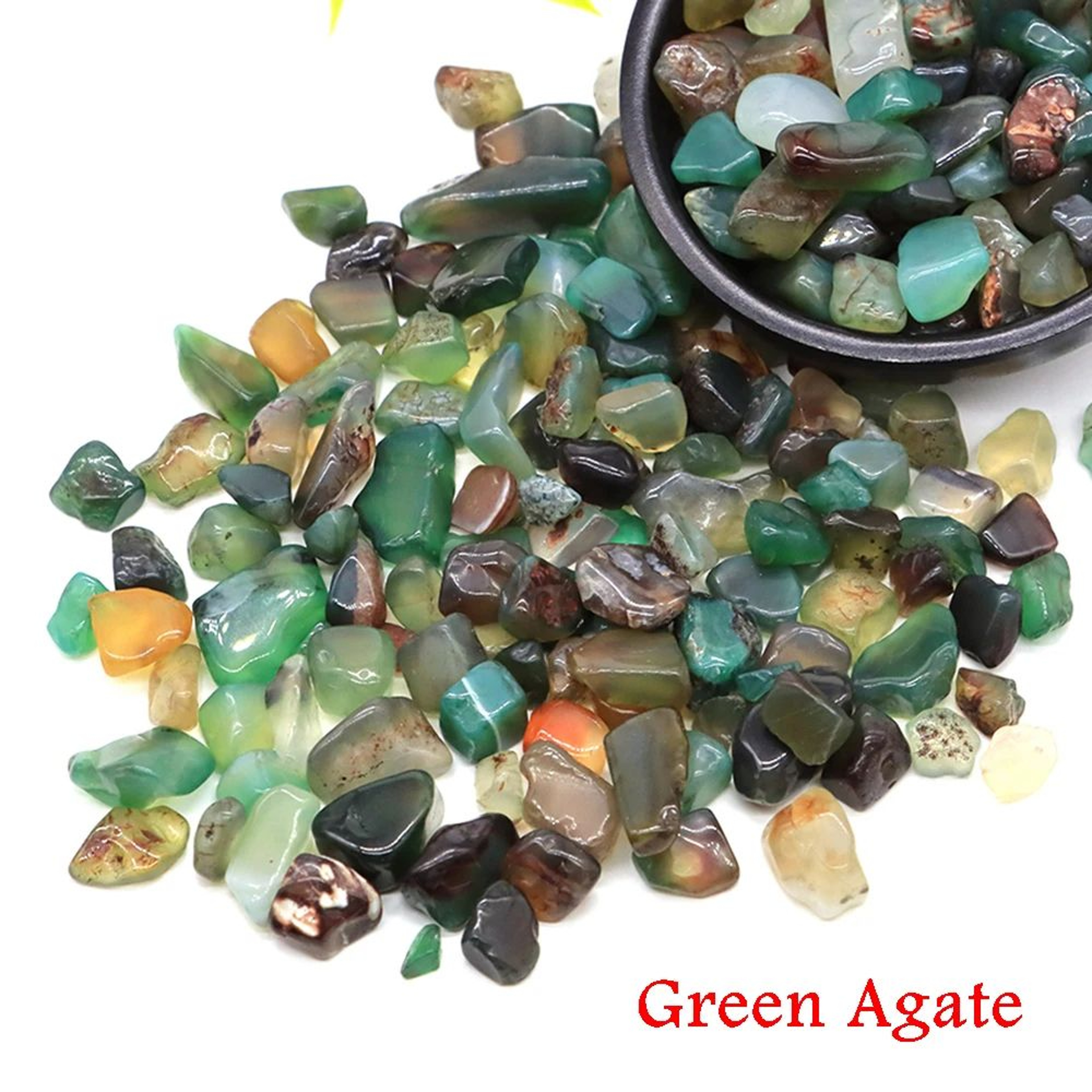 Natural Agate Crystal Chips For Healing Decor And Crafts 23