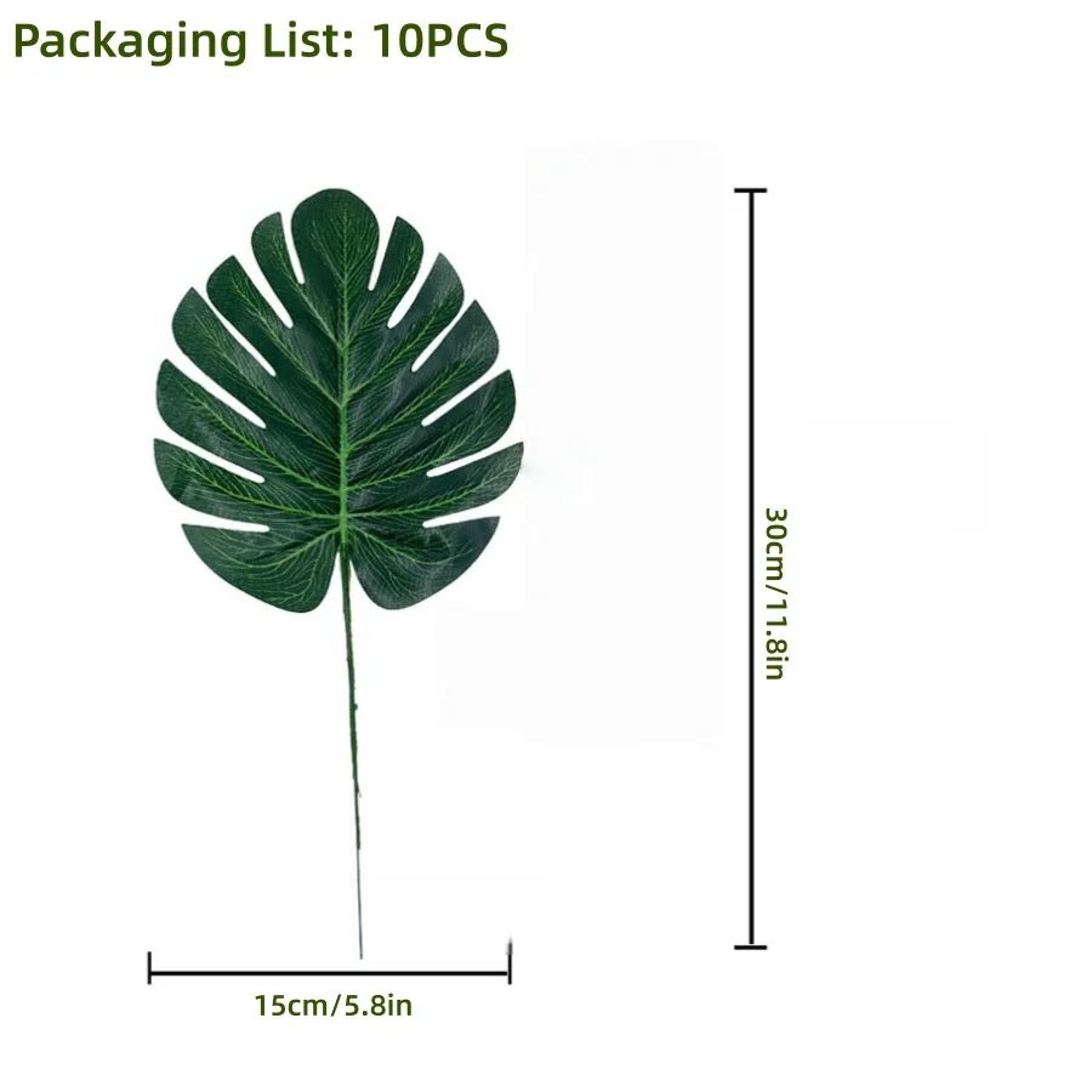 Artificial Tropical Palm Leaves Decor Set For Party Jungle Theme Styling 10