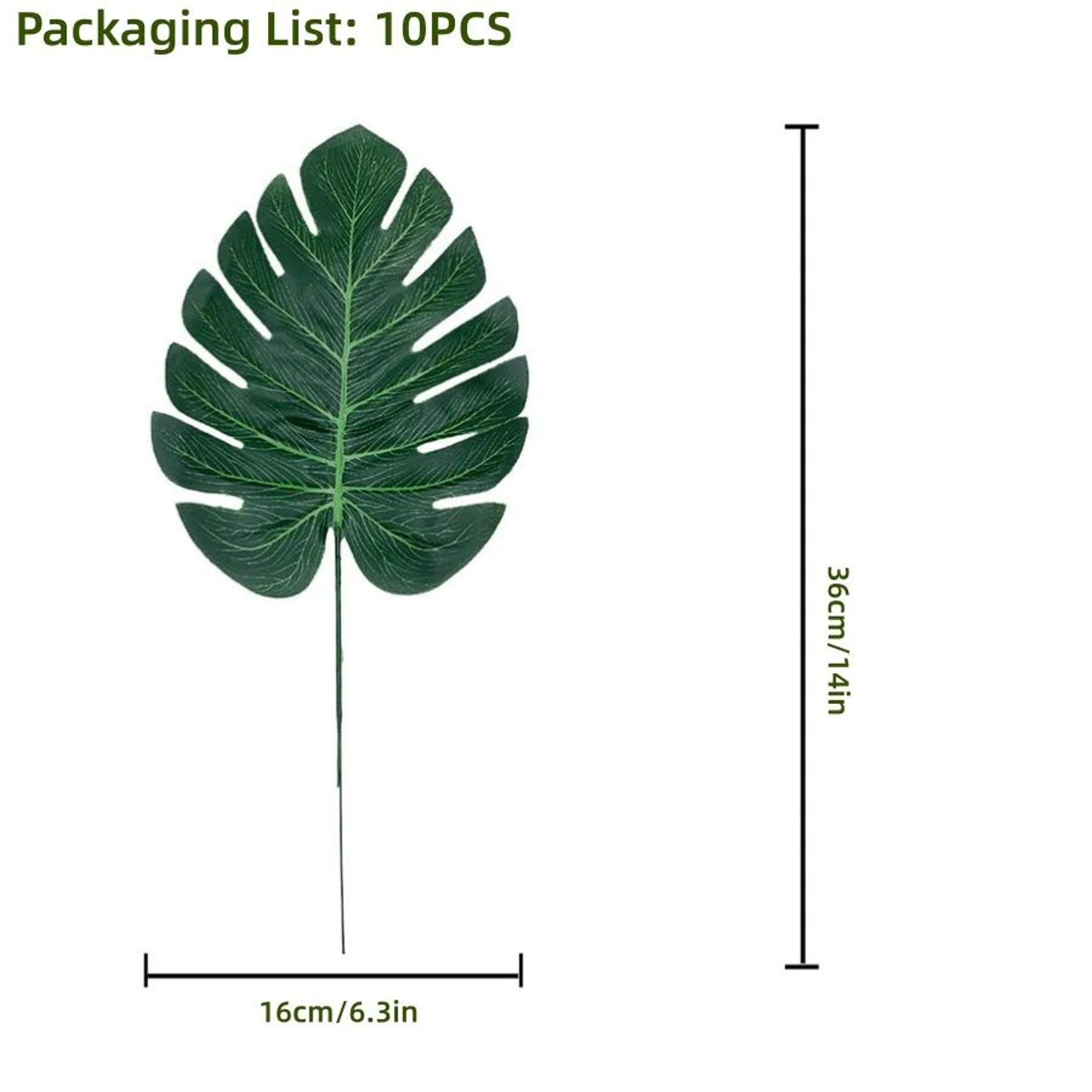 Artificial Tropical Palm Leaves Decor Set For Party Jungle Theme Styling 11