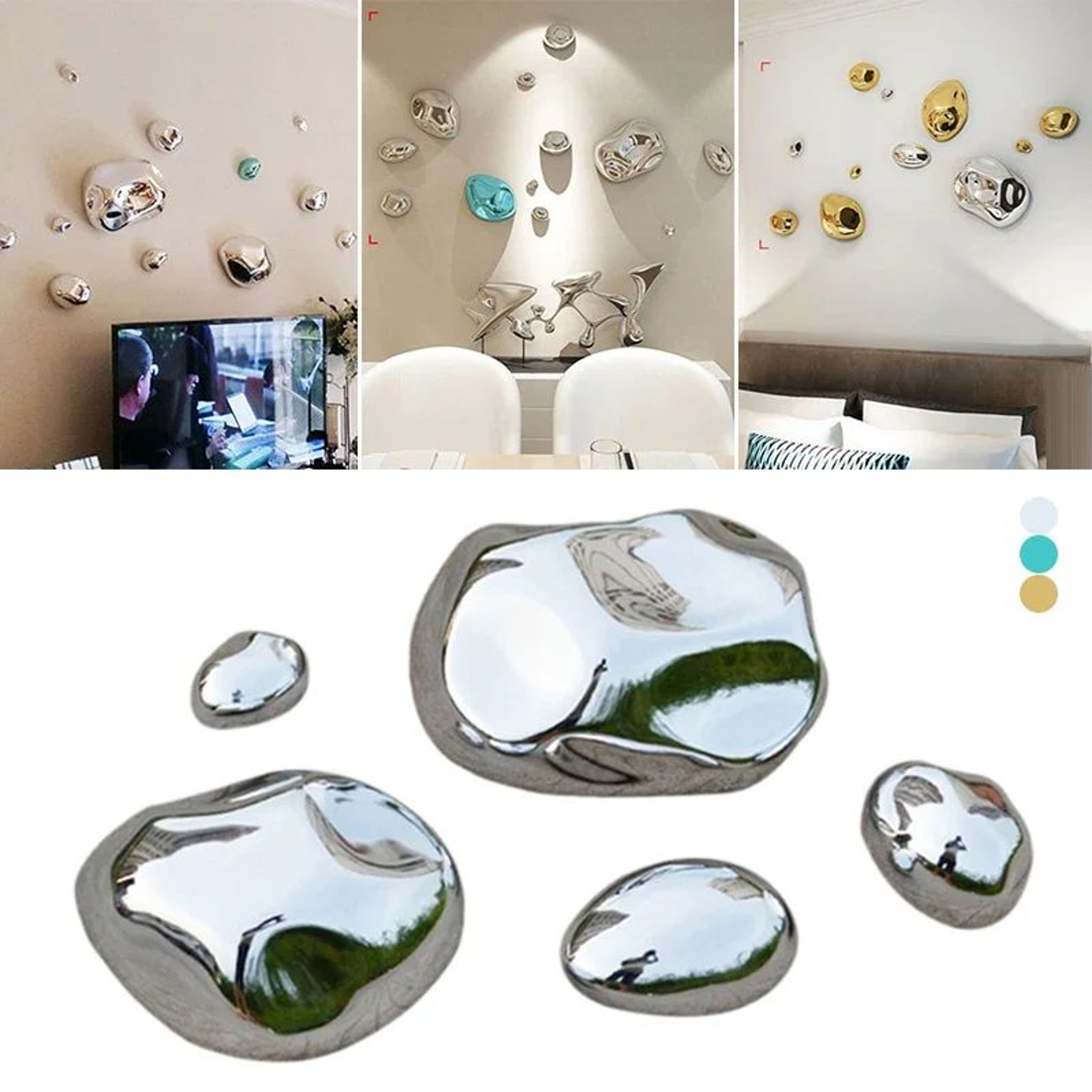 Modern Stone Style Wall Pendant Decorative Hanging Art For Living Room Accent 1
