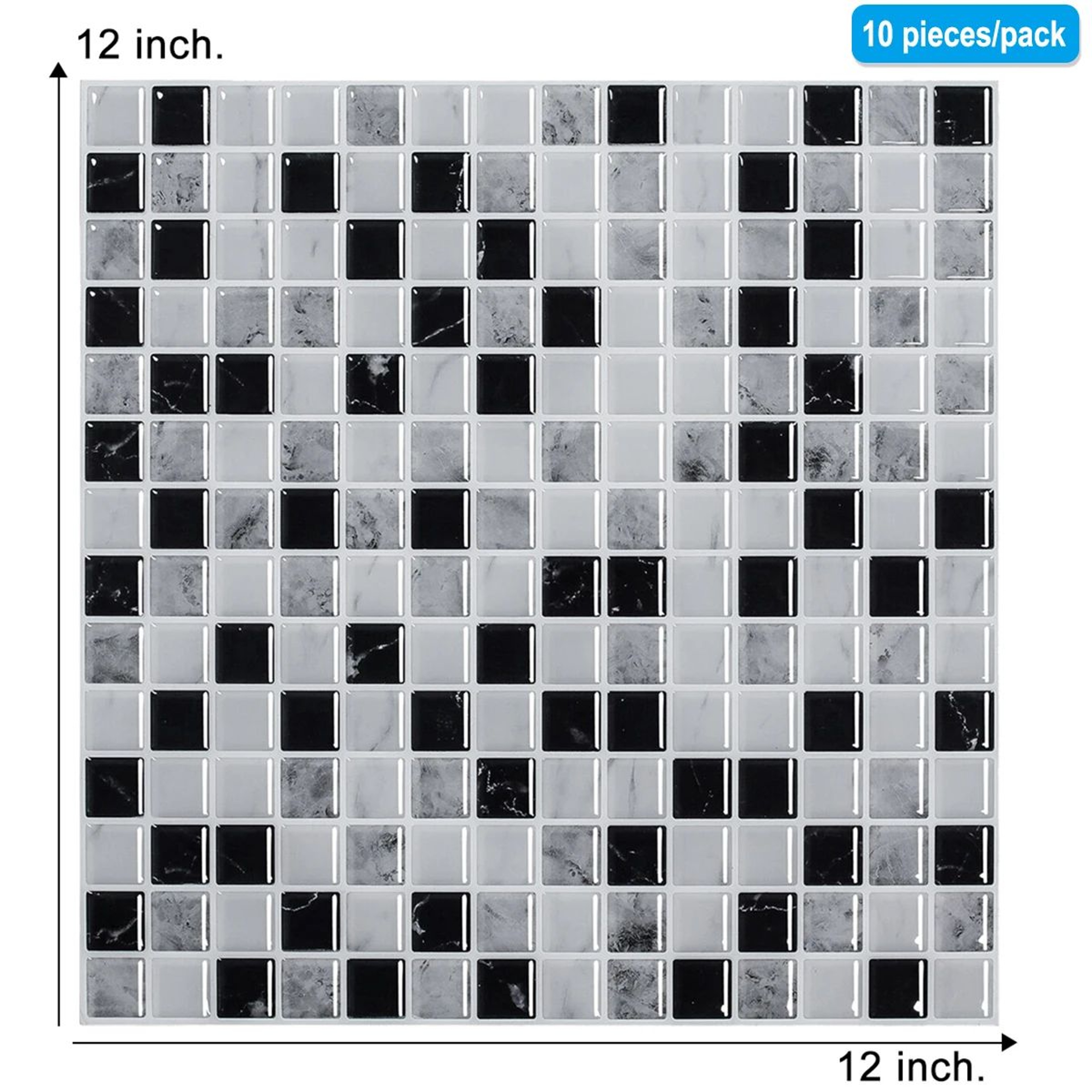 3D Waterproof Peel And Stick Tile Wall Sticker Easy Kitchen Backsplash Decor 24