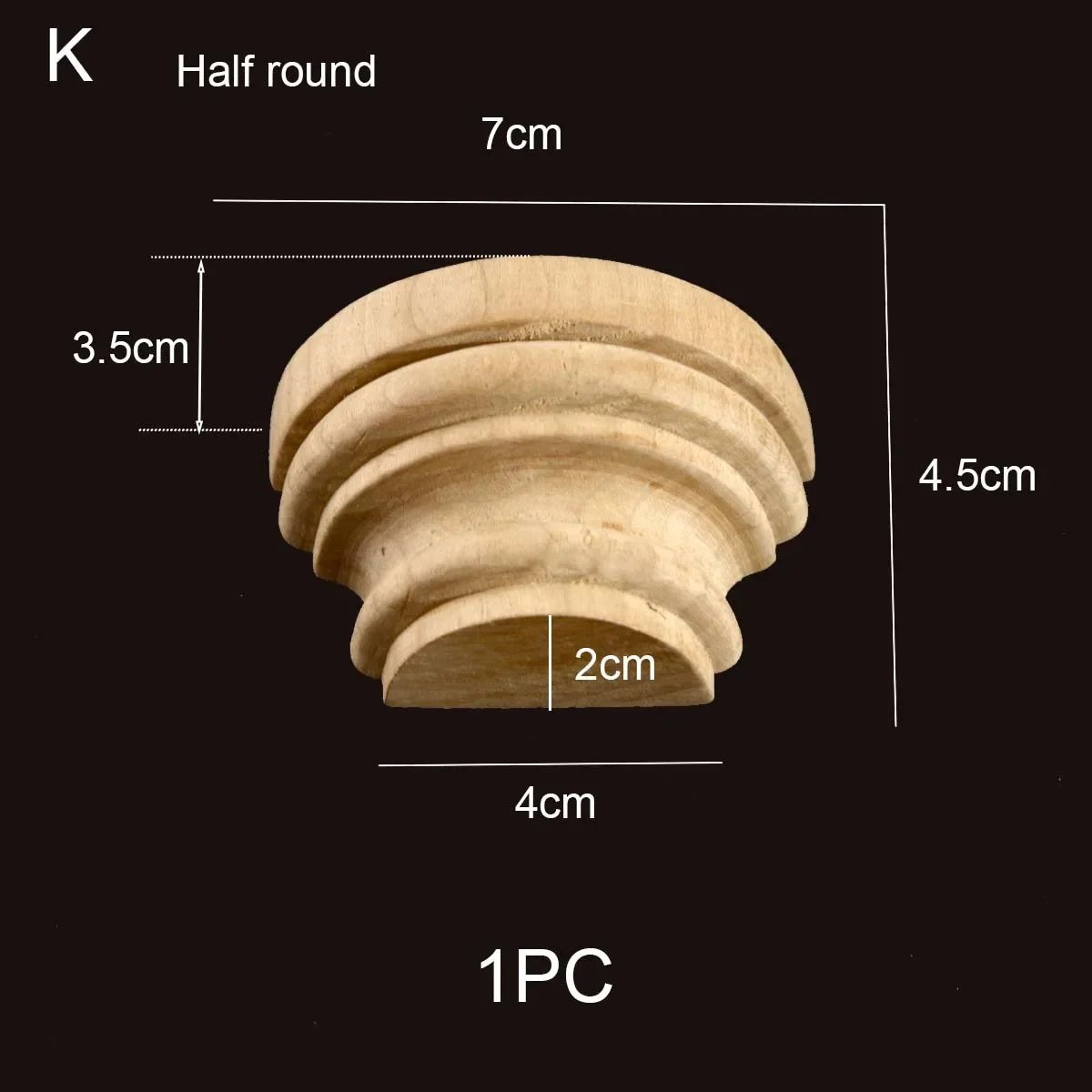 Roman Style Wood Column Cap Decorative Carved Applique For Furniture And Cabinet Upgrade 25