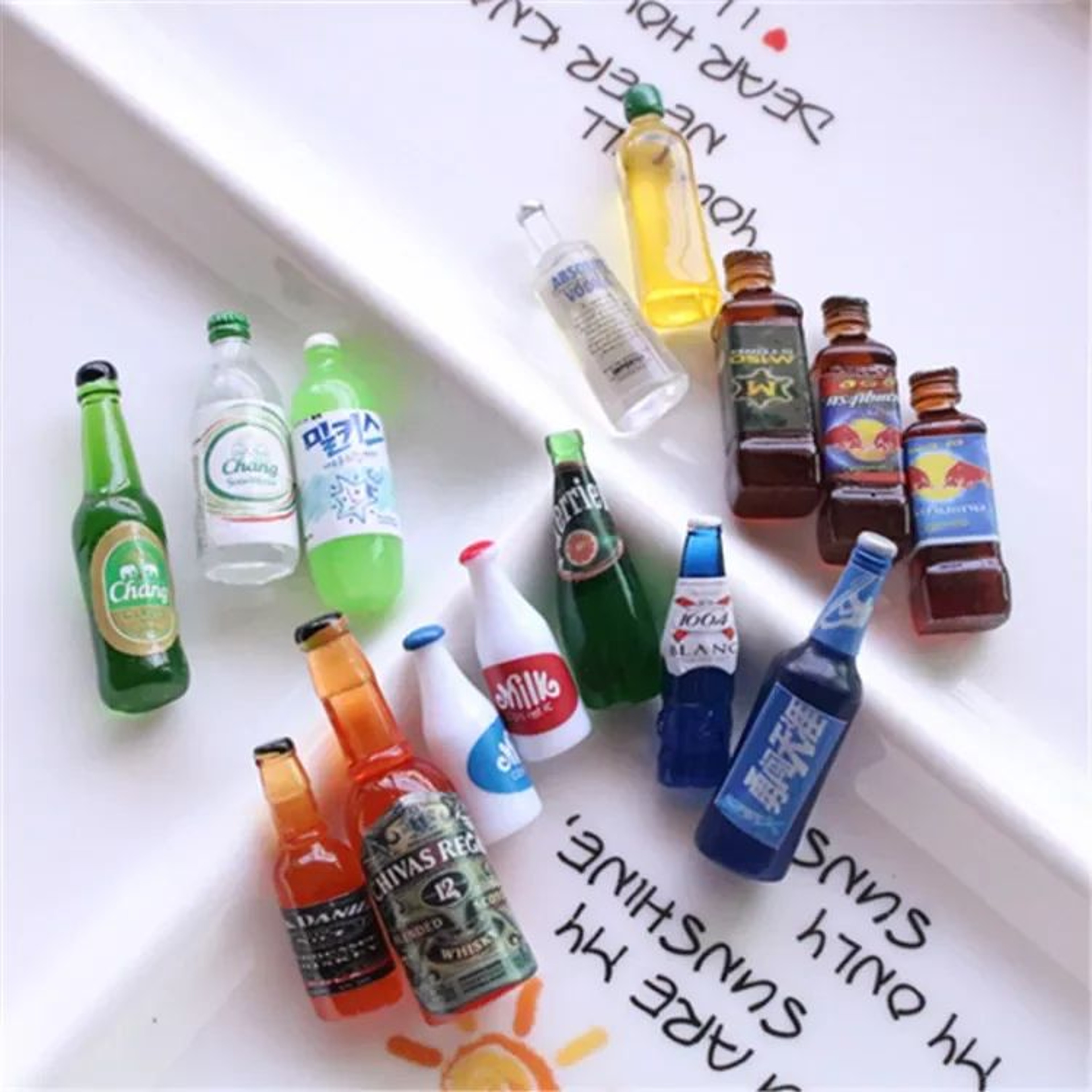Mini Beer Glass Dollhouse Accessories Set Resin Miniature Cups For DIY Decor 11