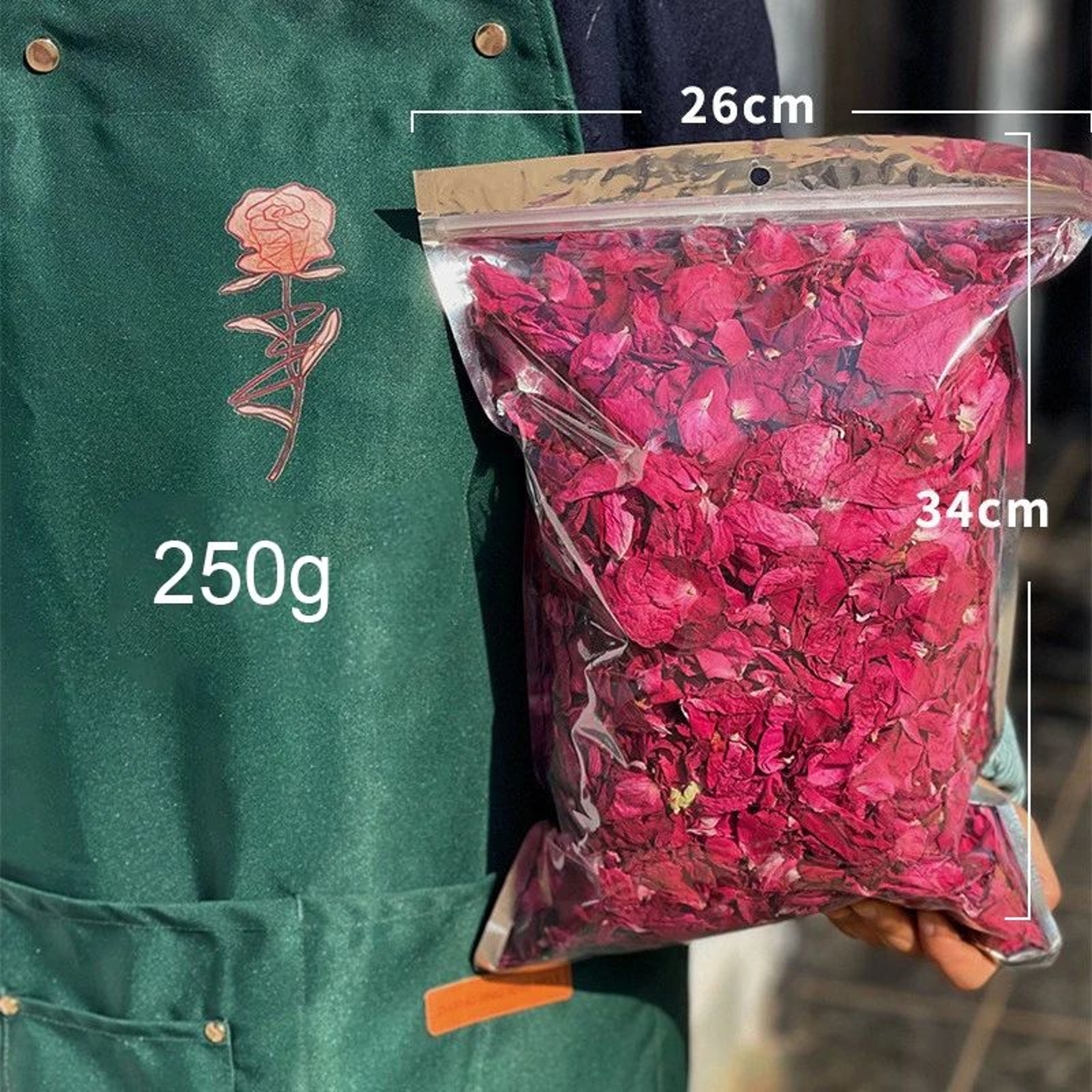 Natural Dried Rose Petals For Bath Spa And Wedding Decor 5